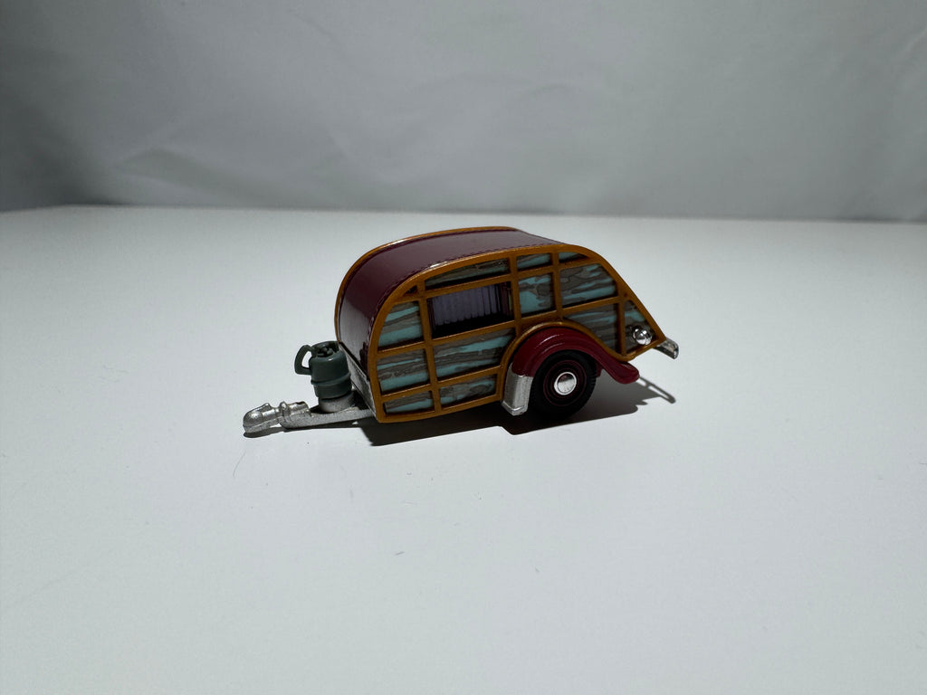 1:72 Hongwell Wohnwagen Summer Coach Rot-Hellblau #314