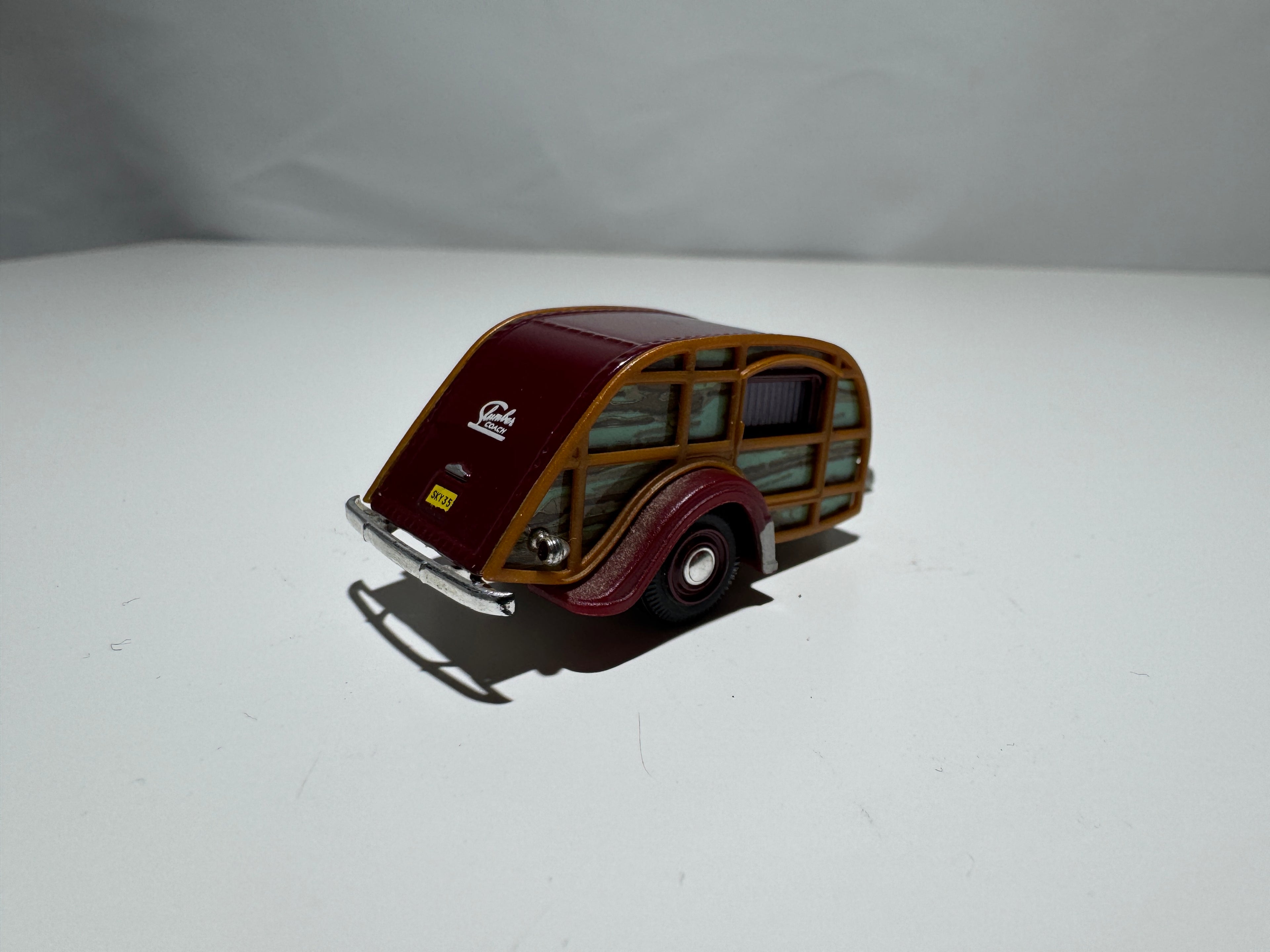 1:72 Hongwell Wohnwagen Summer Coach Rot-Hellblau #314
