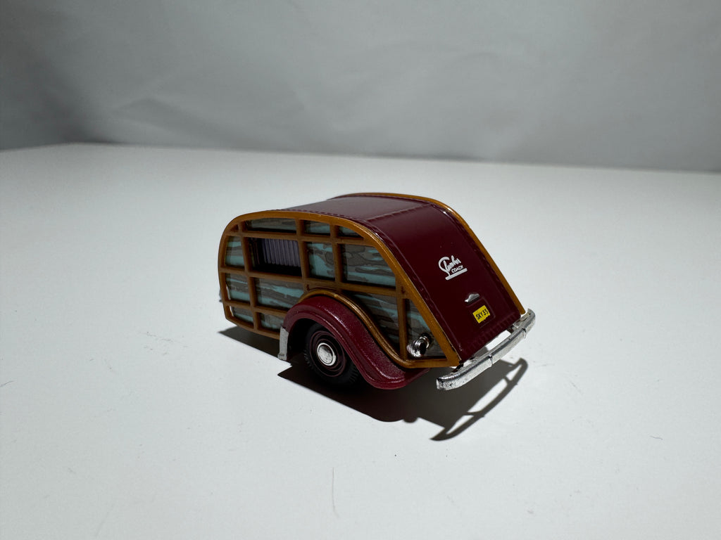 1:72 Hongwell Wohnwagen Summer Coach Rot-Hellblau #314