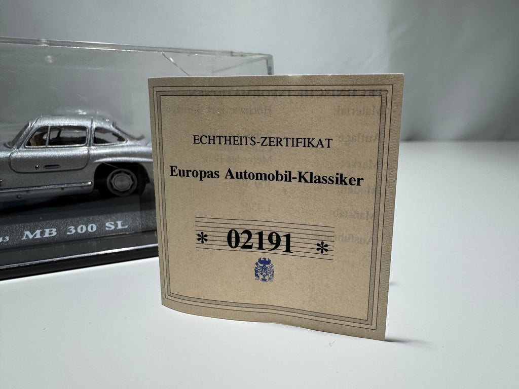 1:43 American Mint Mercedes-Benz 300 SL Silber Limited Edition OVP #319