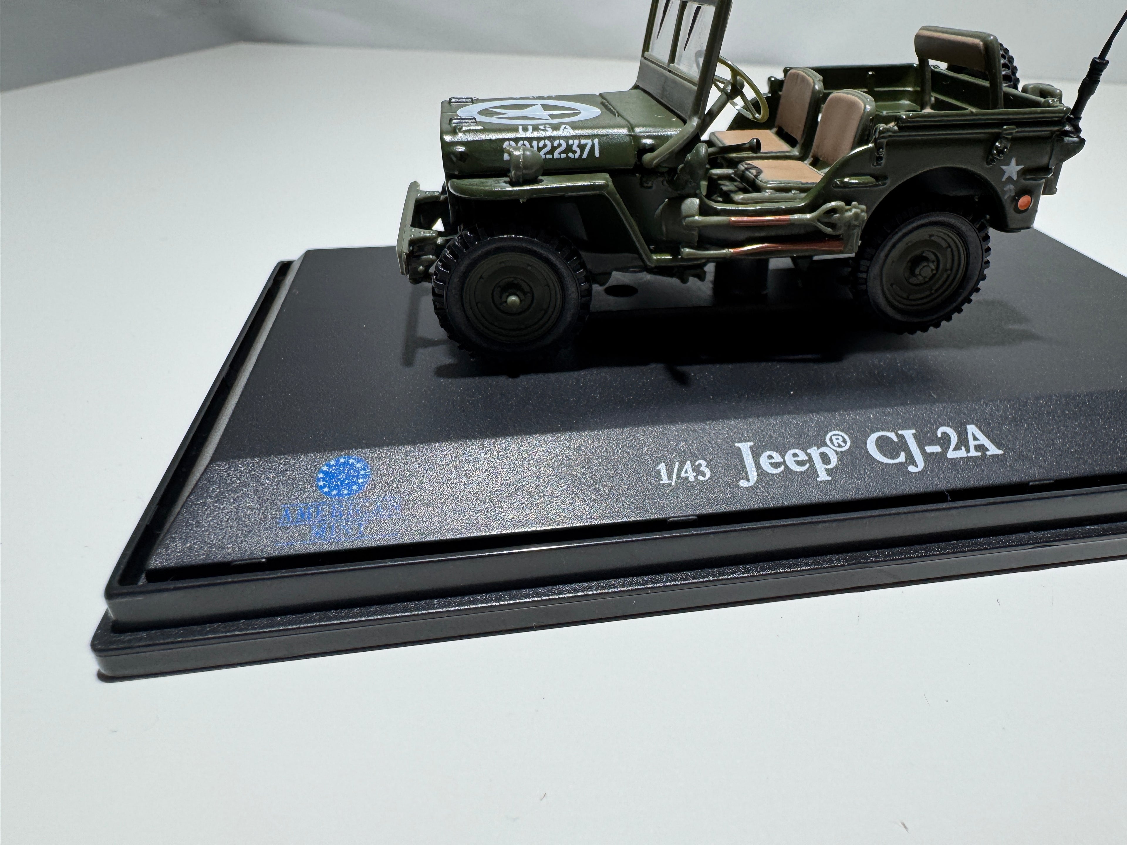 1:43 American Mint Willys Jeep CJ-2A  Militär OVP #320
