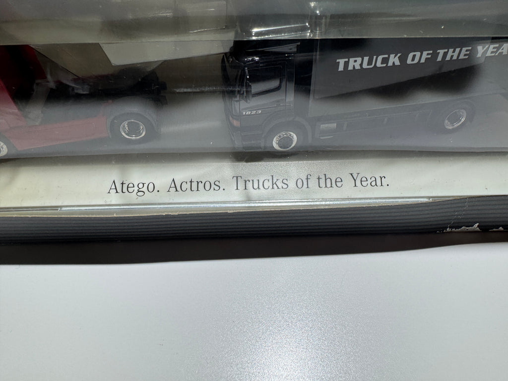 1:87 Mercedes-Benz Atego+Actros Truck of the Year Händlermodelle LKW OVP #344