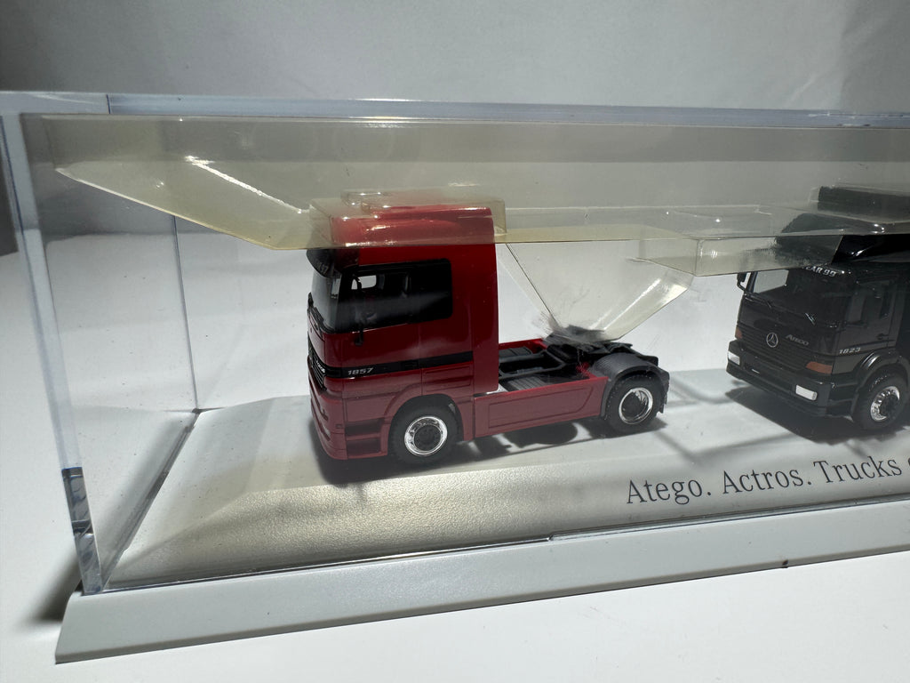 1:87 Mercedes-Benz Atego+Actros Truck of the Year Händlermodelle LKW OVP #344