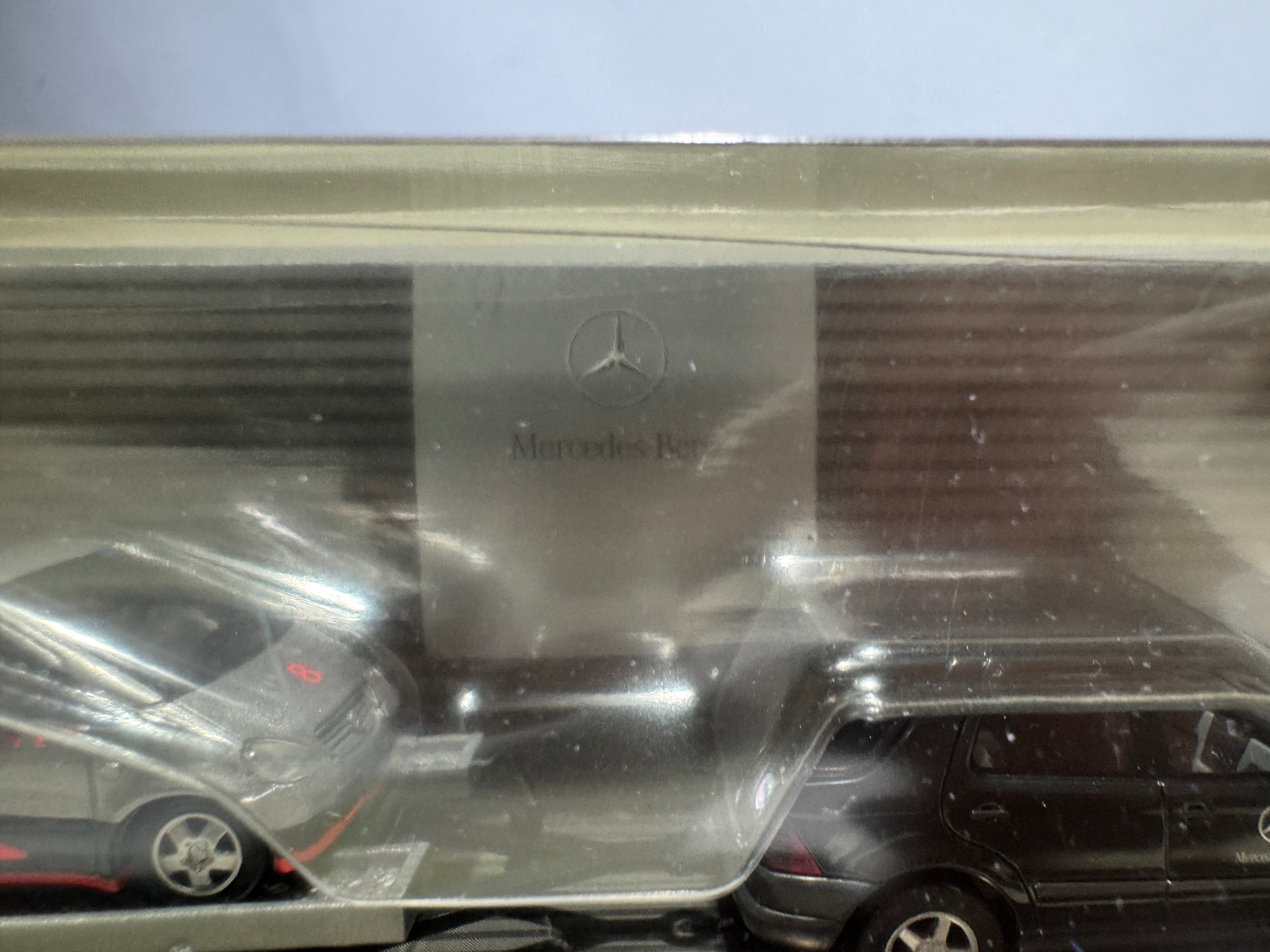 1:87 Händlermodelle Mercedes-Benz Motorsport Set Ml Klasse+A Klasse mit Autotransporter OVP #378