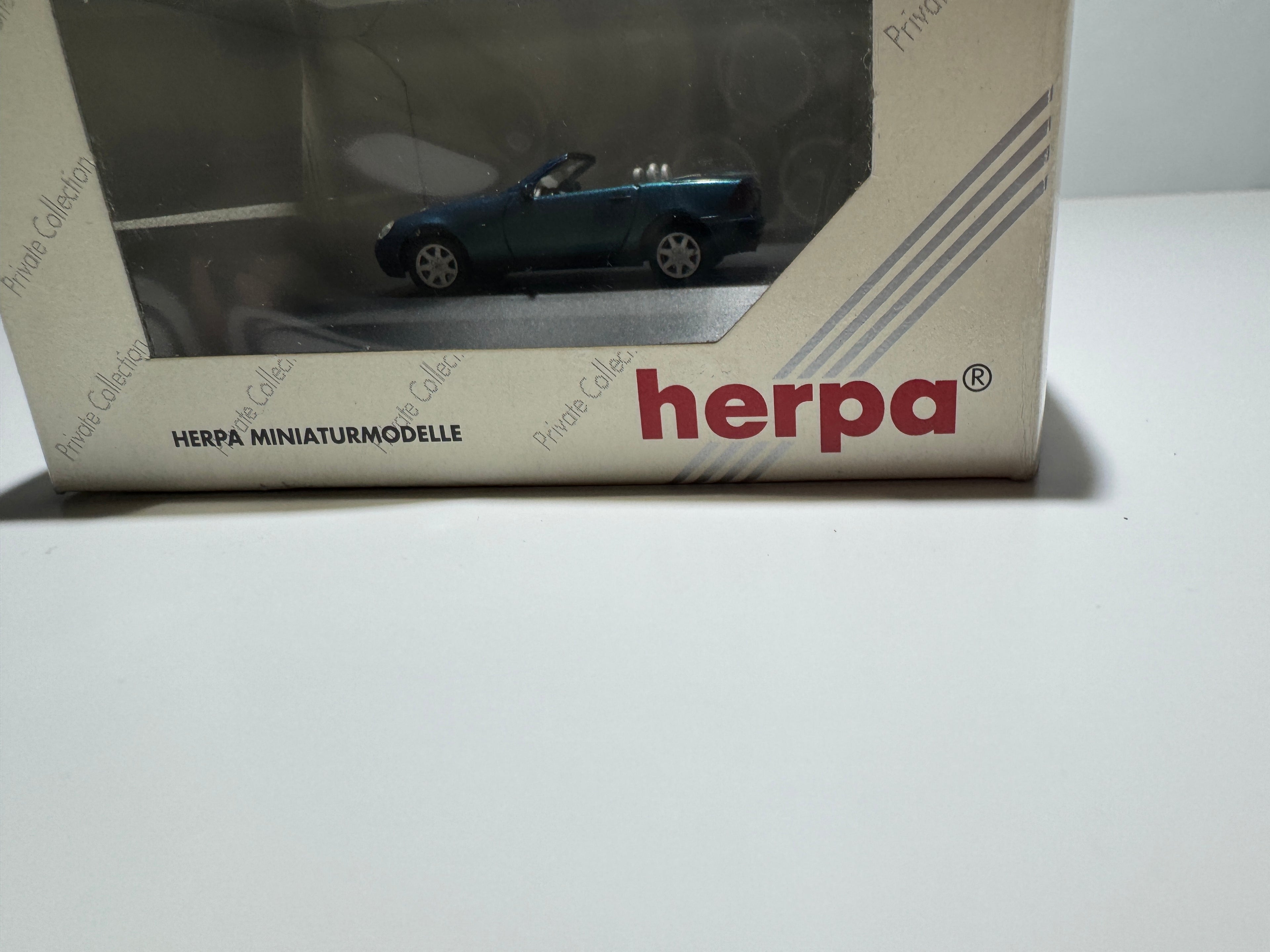 1:87 Herpa Mercedes-Benz SLK Roadster R170 Blau Private Collection OVP #381