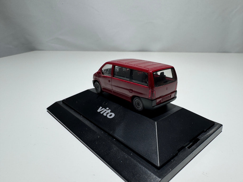 1:87 Herpa Händlermodelle Mercedes-Benz Vito W638 Bus Rot OVP #383