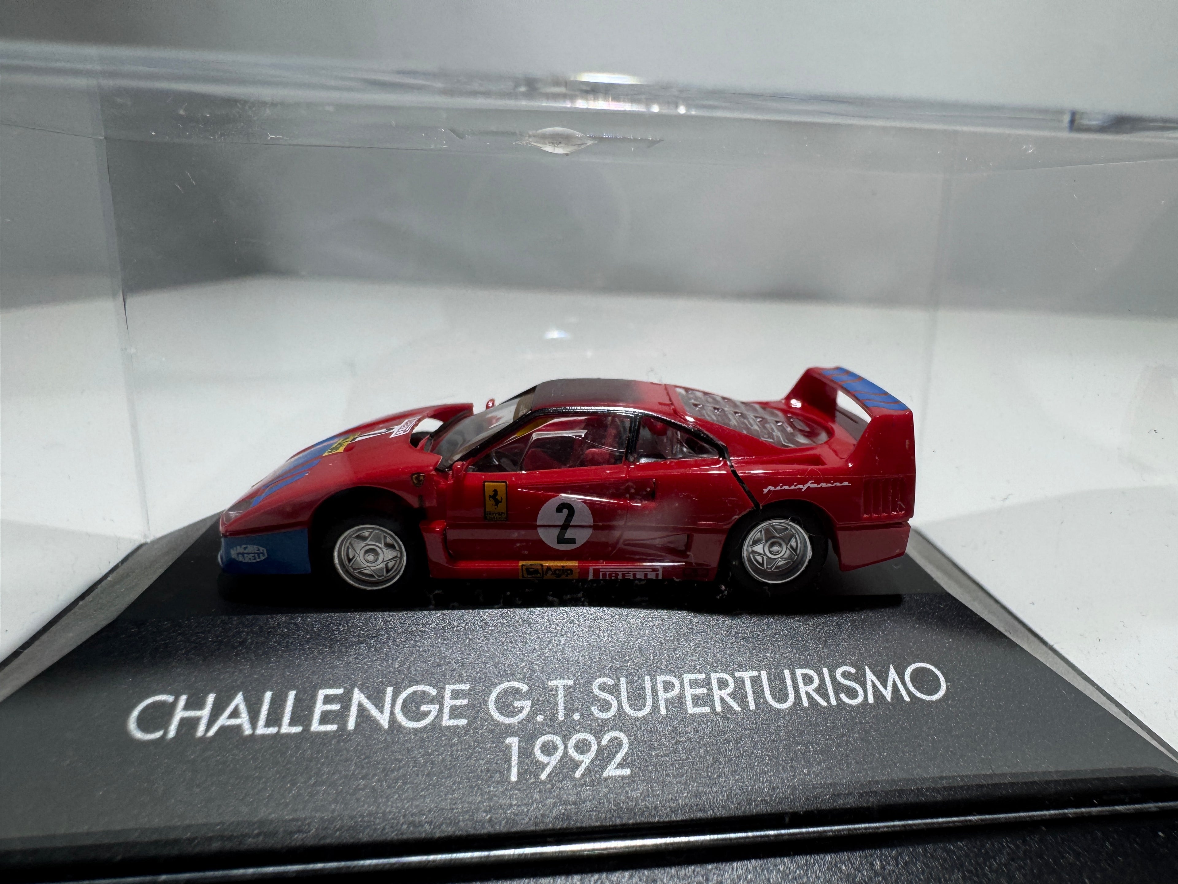 1:87 Herpa Exclusiv Ferrari F40 Challenge G.T. Superturismo 1992 Rot OVP #389