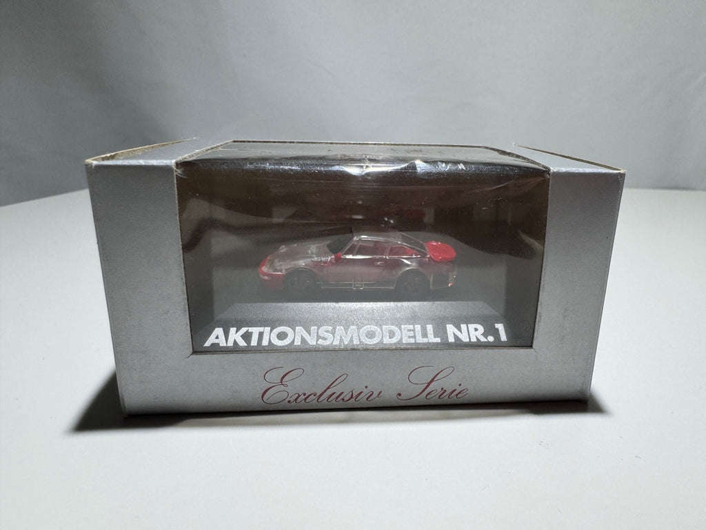 1:87 Herpa Exclusiv Porsche 911 Turbo Aktionmodell NR.1 Transparent OVP #392