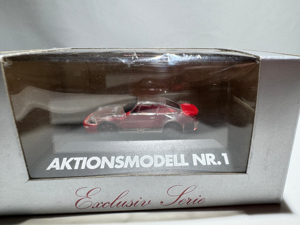 1:87 Herpa Exclusiv Porsche 911 Turbo Aktionmodell NR.1 Transparent OVP #392
