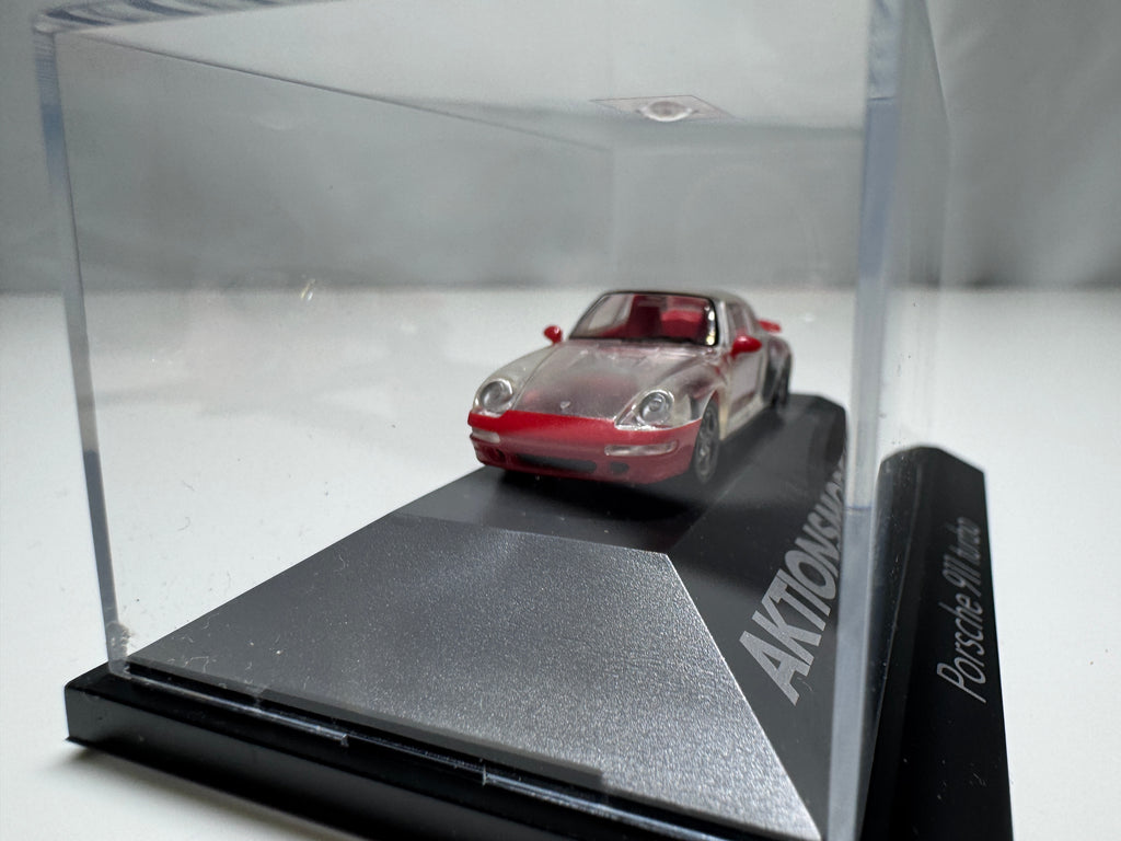 1:87 Herpa Exclusiv Porsche 911 Turbo Aktionmodell NR.1 Transparent OVP #392