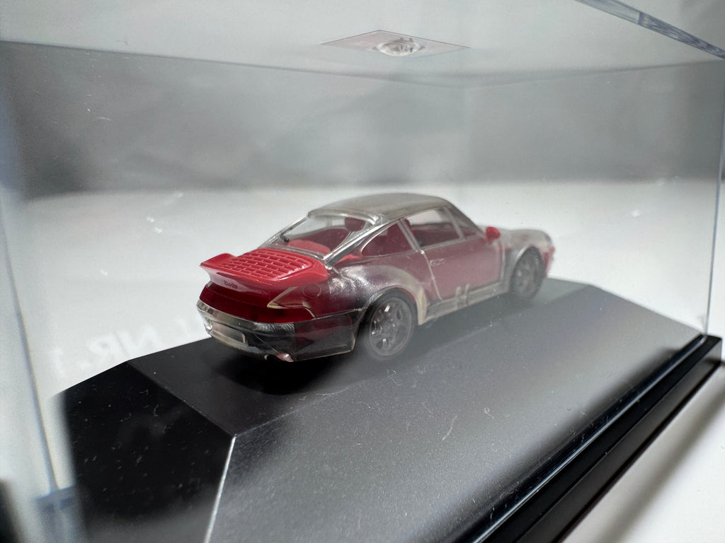 1:87 Herpa Exclusiv Porsche 911 Turbo Aktionmodell NR.1 Transparent OVP #392