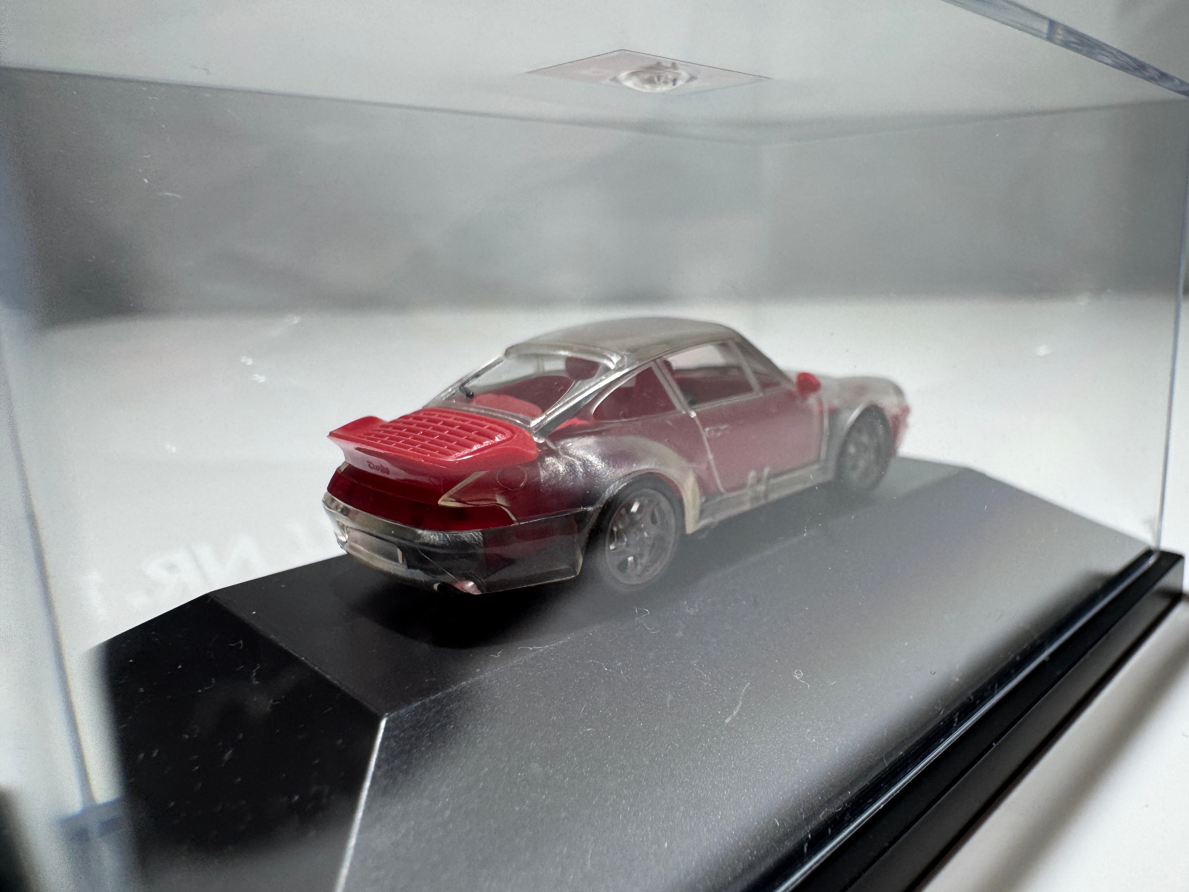 1:87 Herpa Exclusiv Porsche 911 Turbo Aktionmodell NR.1 Transparent OVP #392