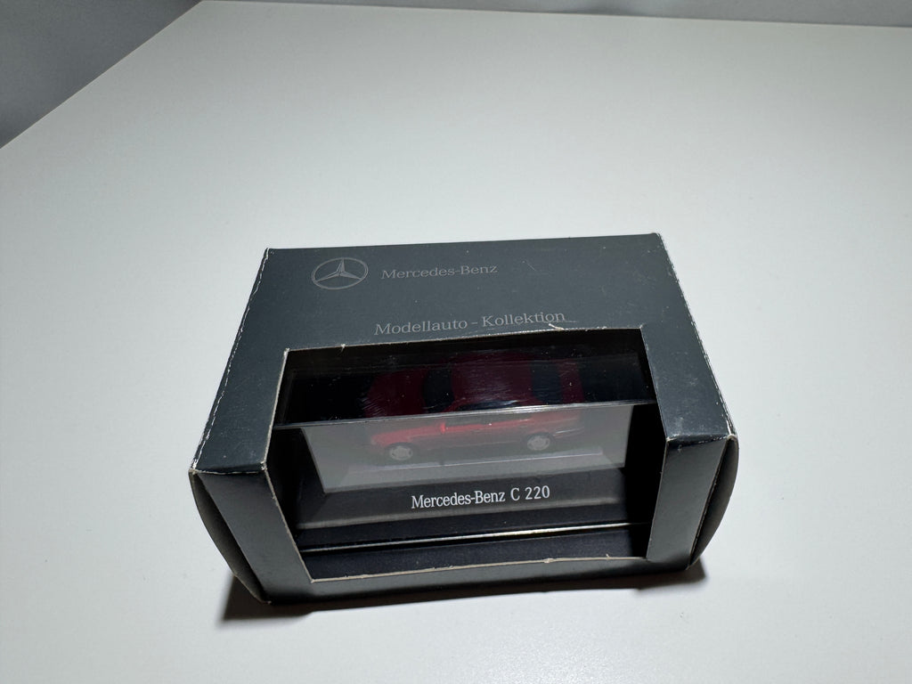 1:87 Herpa Händlermodelle Mercedes-Benz C220 W202 Rot OVP #395