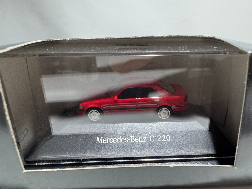 1:87 Herpa Händlermodelle Mercedes-Benz C220 W202 Rot OVP #395