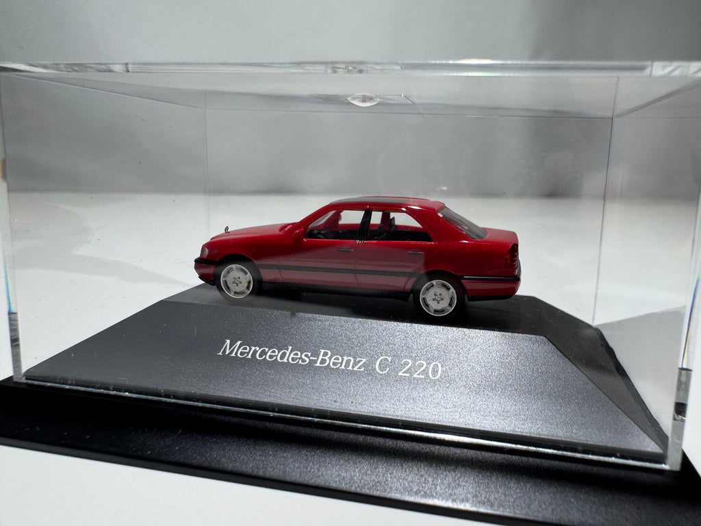 1:87 Herpa Händlermodelle Mercedes-Benz C220 W202 Rot OVP #395