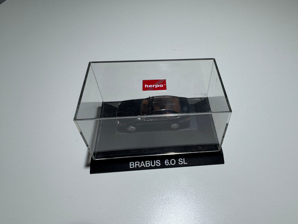 1:87 Herpa Exclusiv Mercedes-Benz Brabus 6.0 SL Schwarz OVP #399