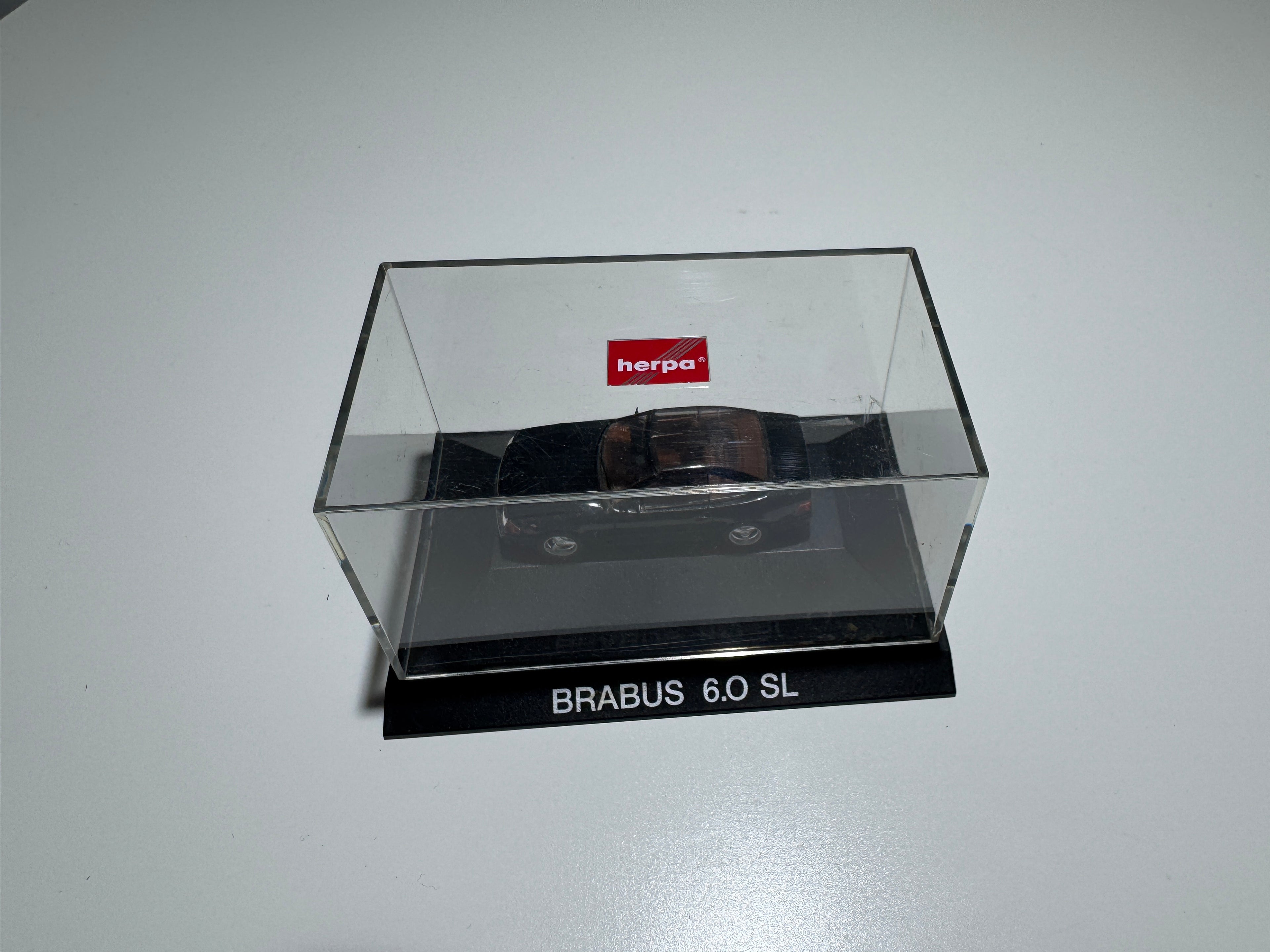 1:87 Herpa Exclusiv Mercedes-Benz Brabus 6.0 SL Schwarz OVP #399