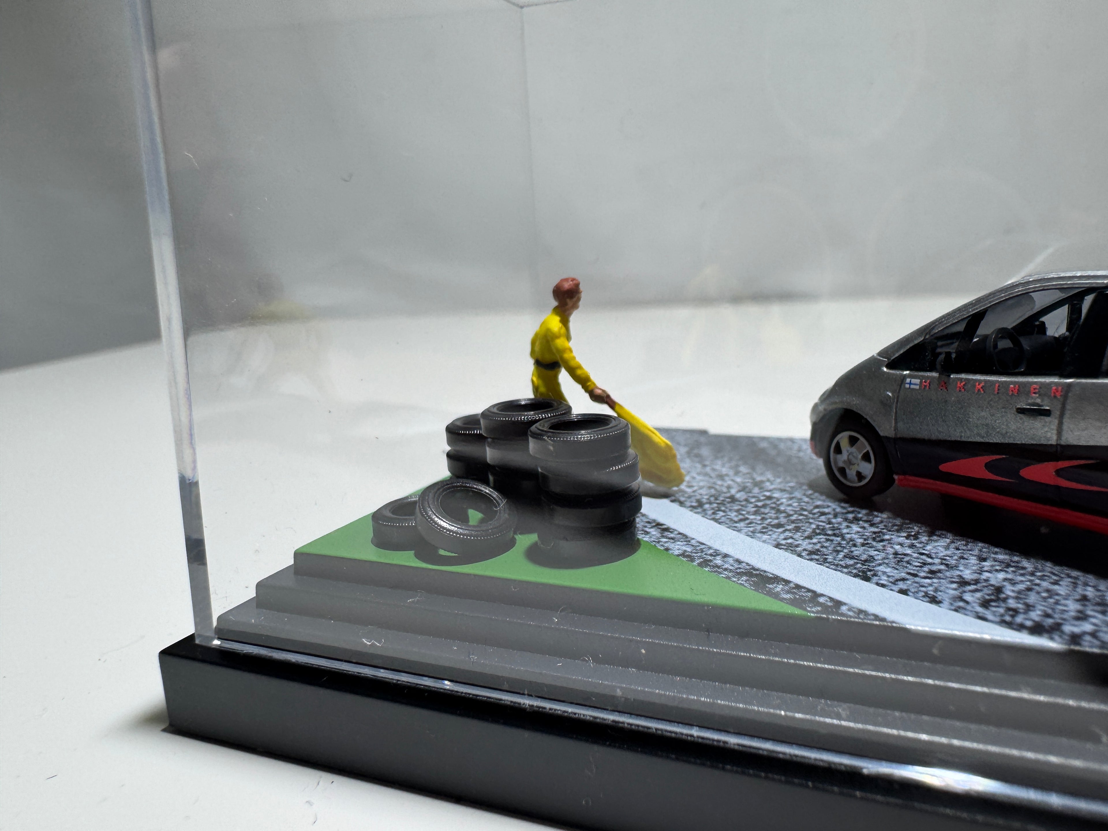 1:87 Busch Händlermodelle Mercedes-Benz A-Klasse Formula 1 Design Diorama OVP #406