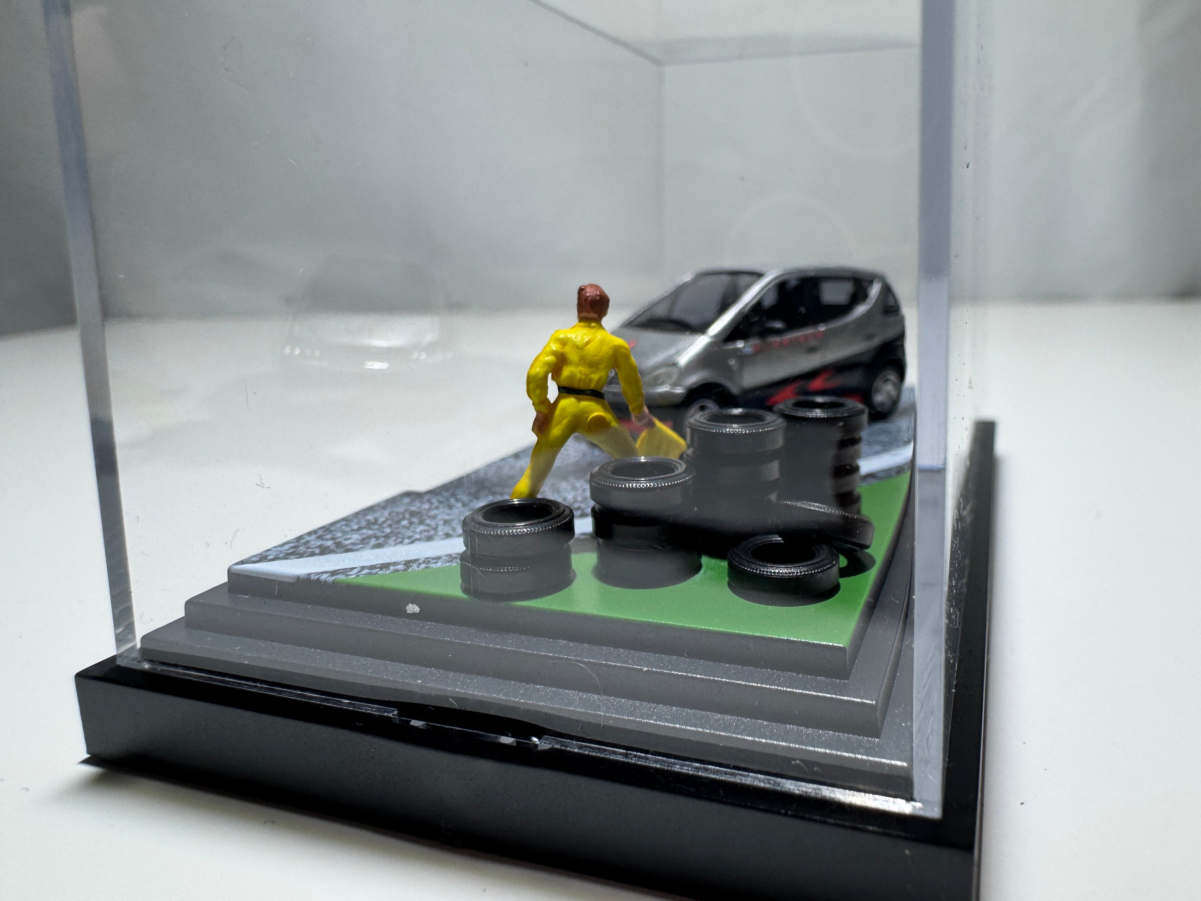 1:87 Busch Händlermodelle Mercedes-Benz A-Klasse Formula 1 Design Diorama OVP #406