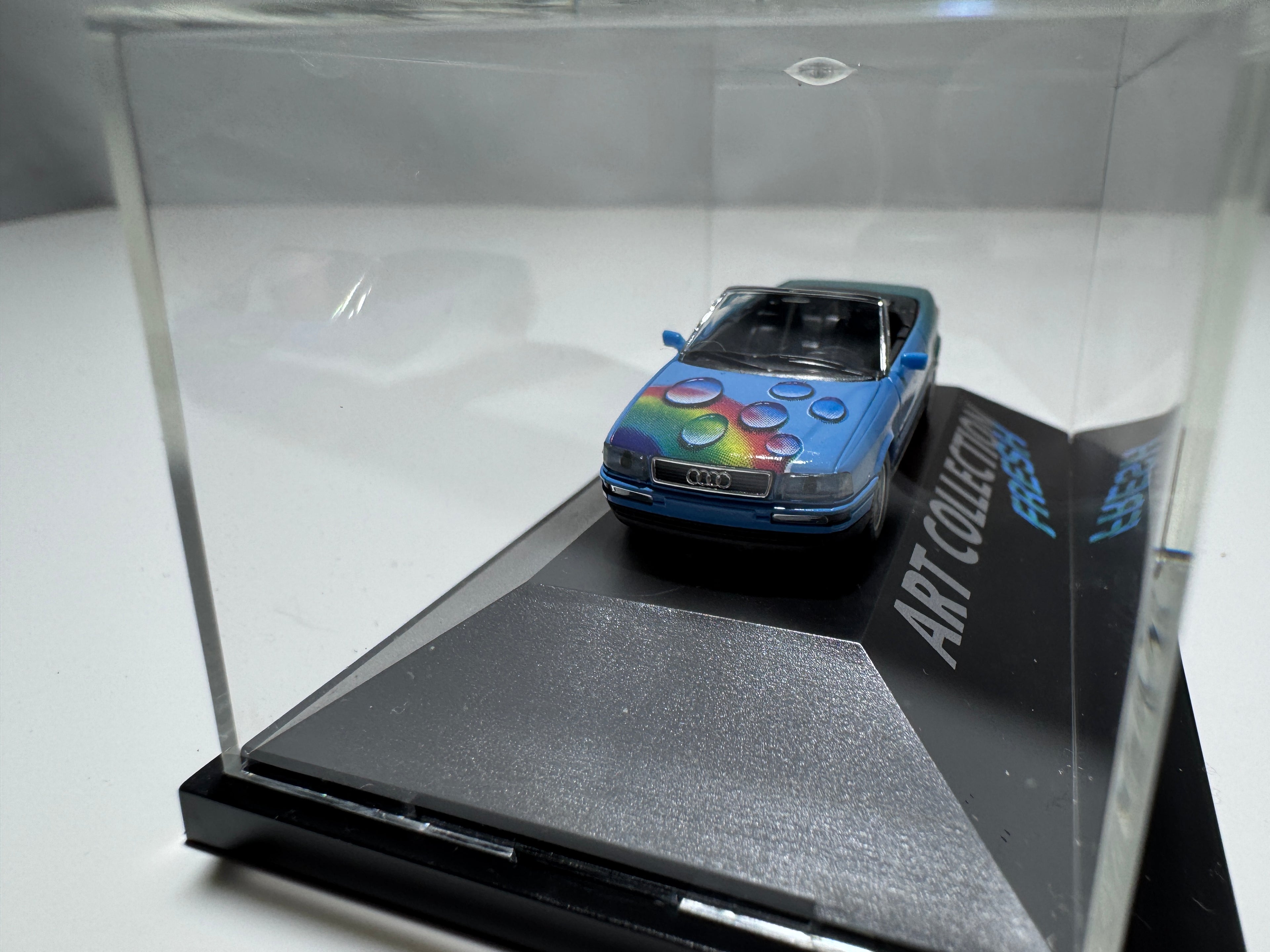 1:87 Herpa Art Collection Audi 80 Cabrio Blau OVP #410