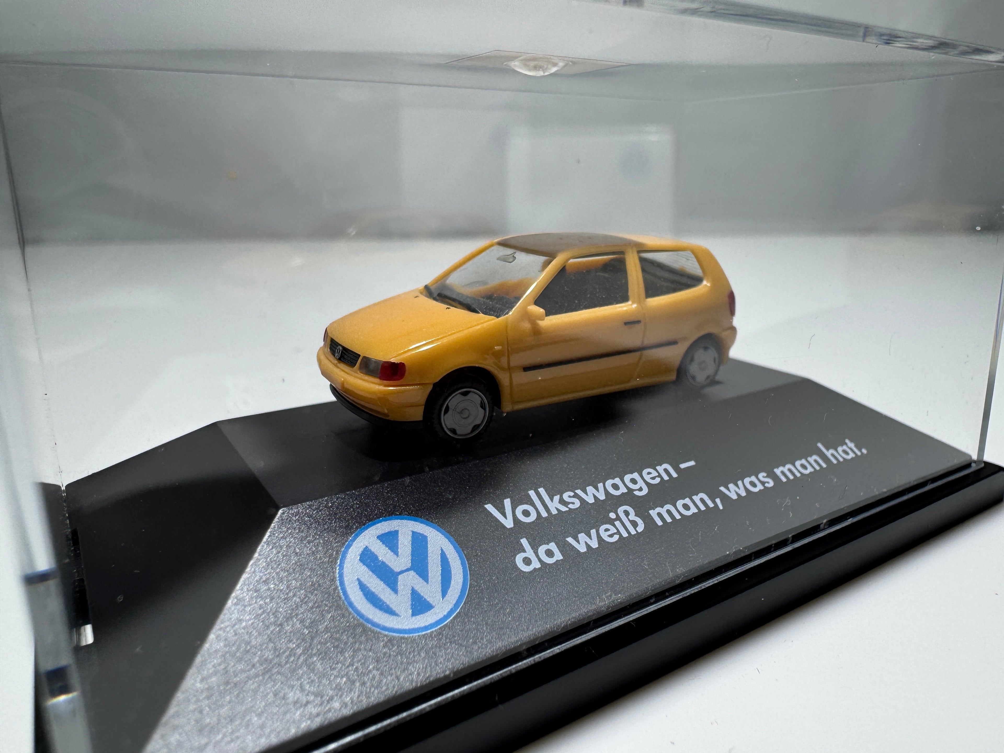 1:87 Herpa Händlermodelle Vw Volkswagen Polo 1994 Gelb OVP #412