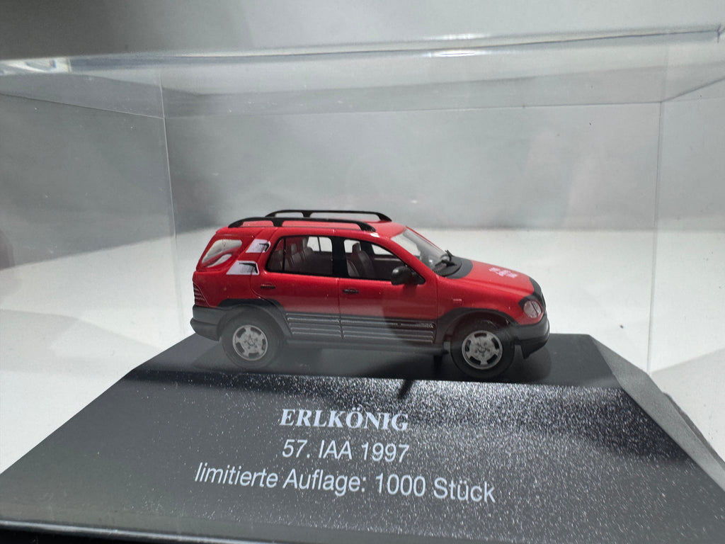 1:87 Busch Limited Edition Mercedes-Benz ML Erlkönig 57. IAA 1997 Rot OVP #413