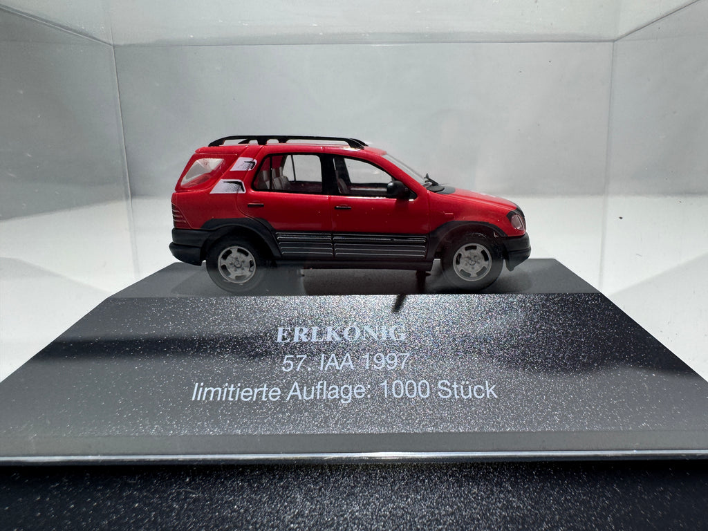 1:87 Busch Limited Edition Mercedes-Benz ML Erlkönig 57. IAA 1997 Rot OVP #413
