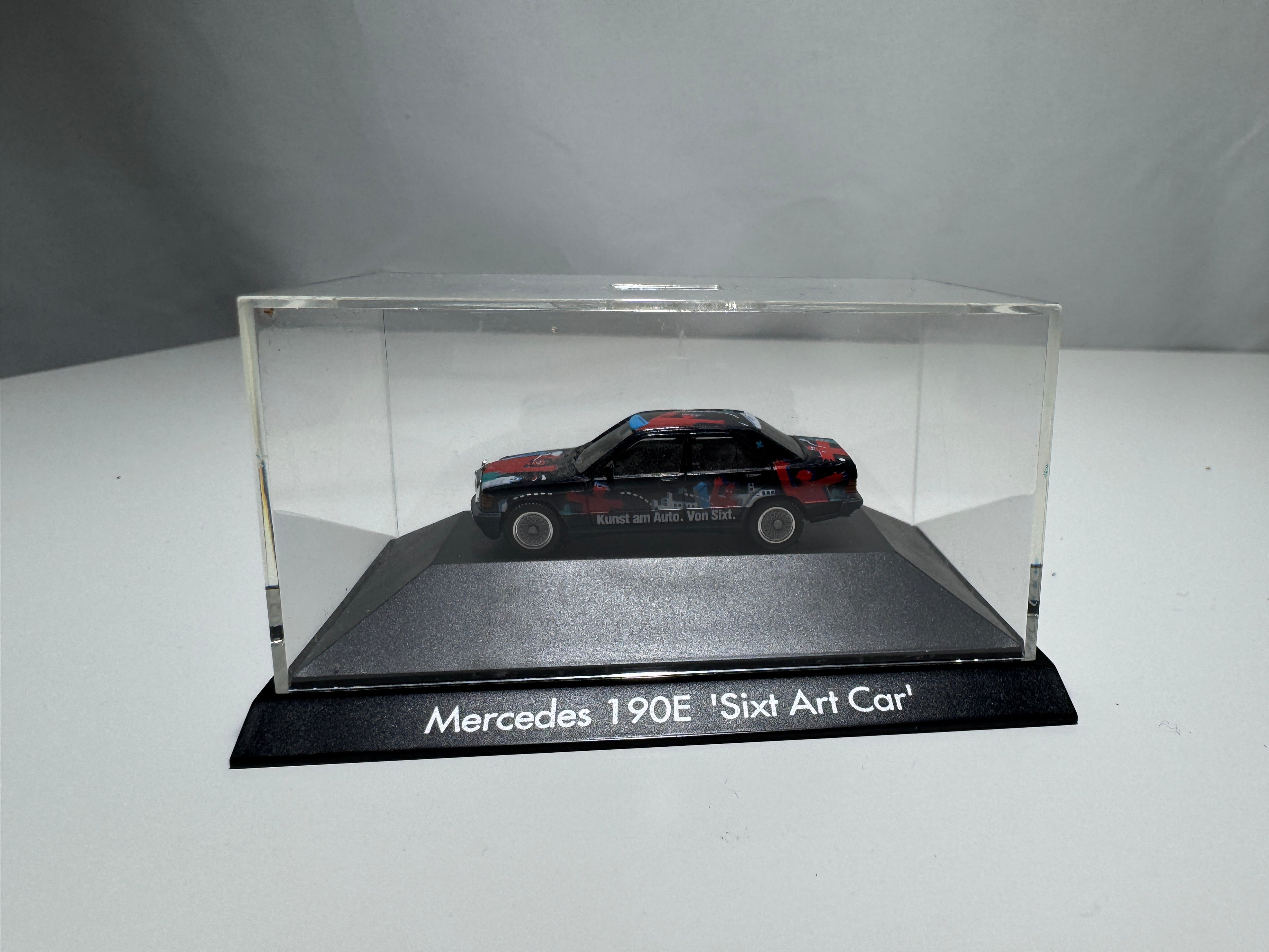 1:87 Herpa Mercedes 190E Sixt Art Car Schwarz OVP #428