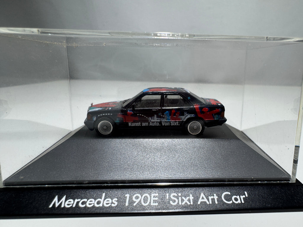 1:87 Herpa Mercedes 190E Sixt Art Car Schwarz OVP #428