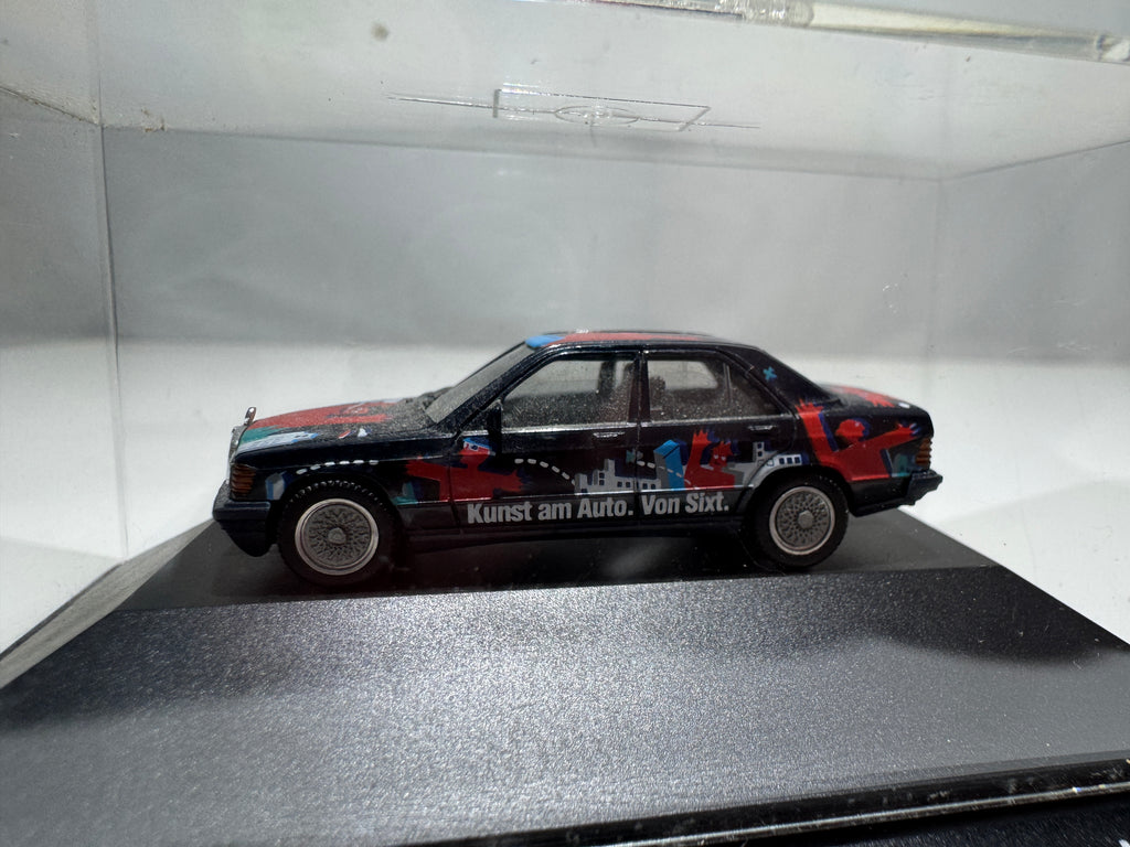 1:87 Herpa Mercedes 190E Sixt Art Car Schwarz OVP #428