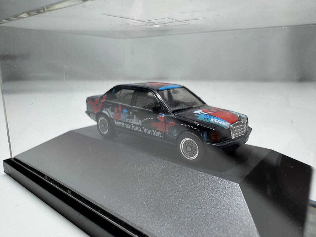 1:87 Herpa Mercedes 190E Sixt Art Car Schwarz OVP #428