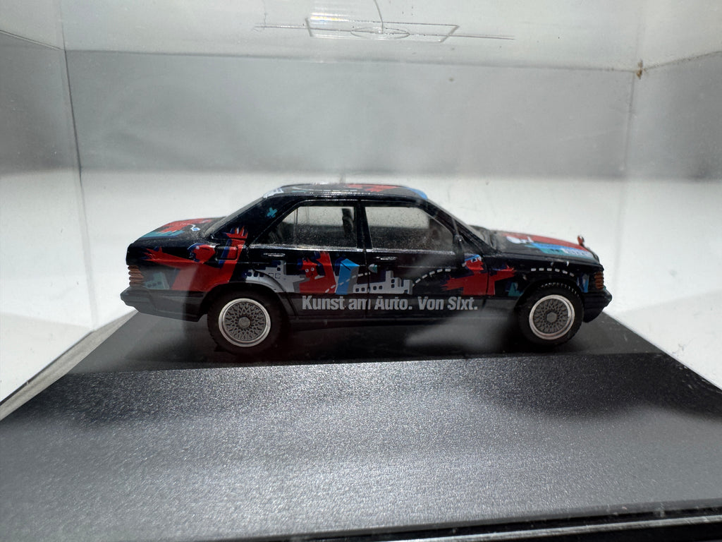 1:87 Herpa Mercedes 190E Sixt Art Car Schwarz OVP #428