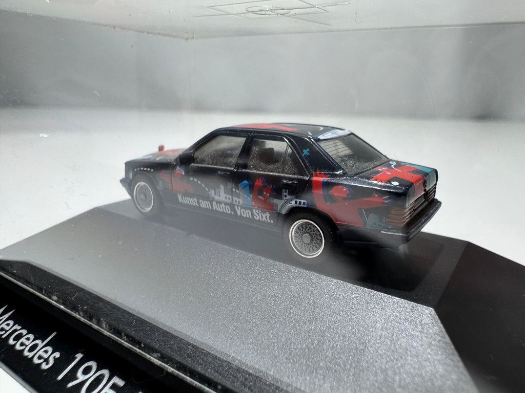 1:87 Herpa Mercedes 190E Sixt Art Car Schwarz OVP #428