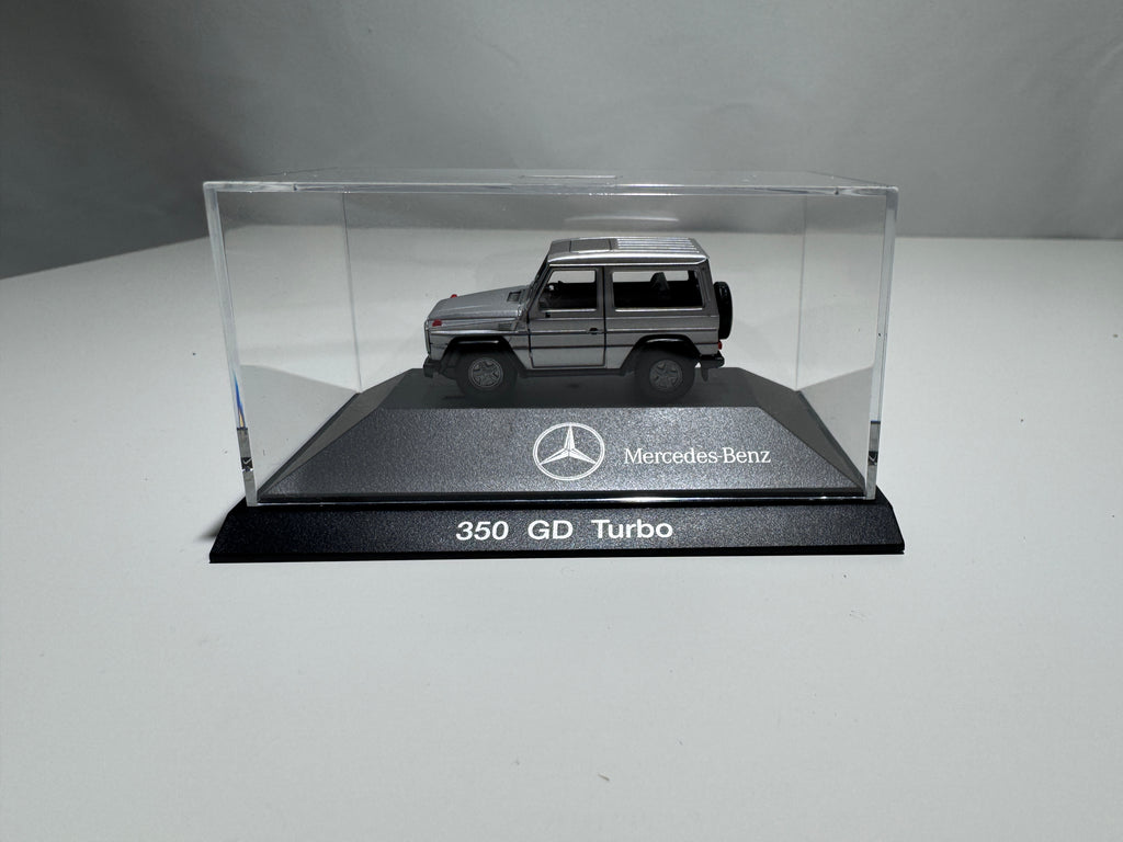 1:87 Herpa Händlermodelle Mercedes-Benz G-Klasse 350 GD Turbo Silber OVP #430