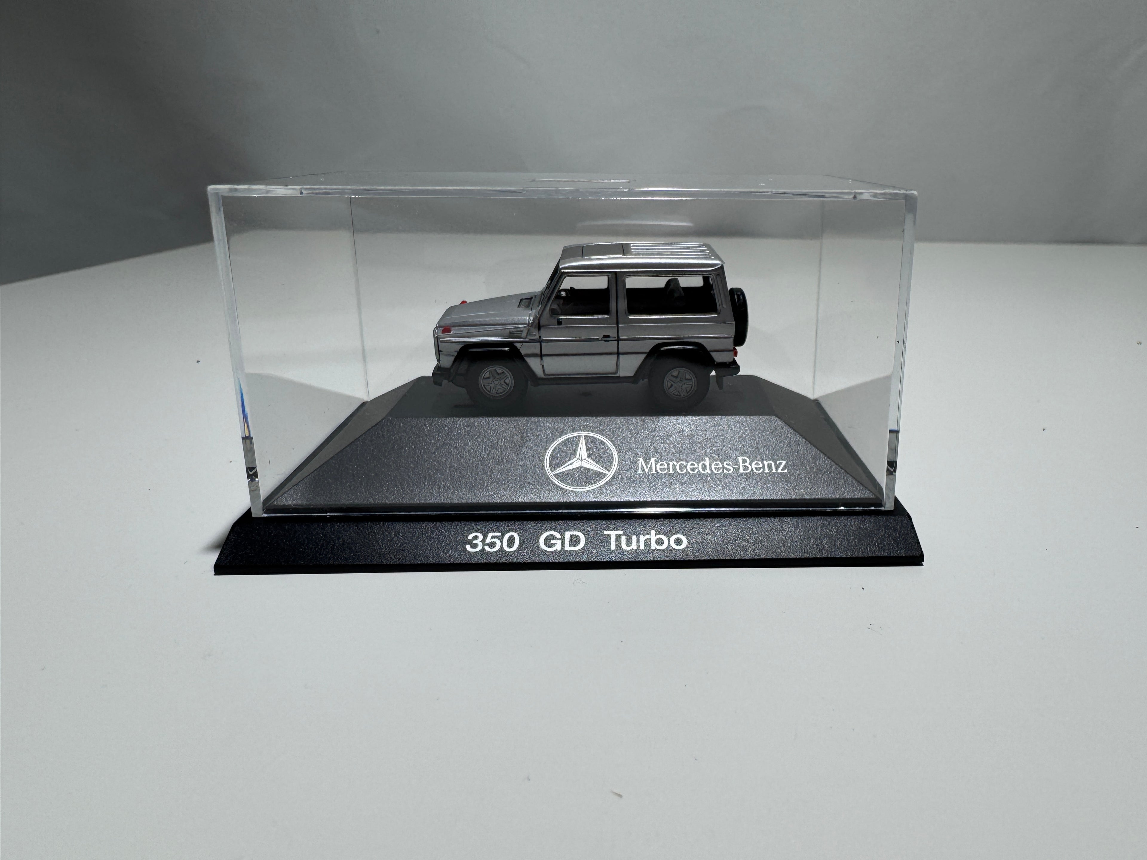1:87 Herpa Händlermodelle Mercedes-Benz G-Klasse 350 GD Turbo Silber OVP #430