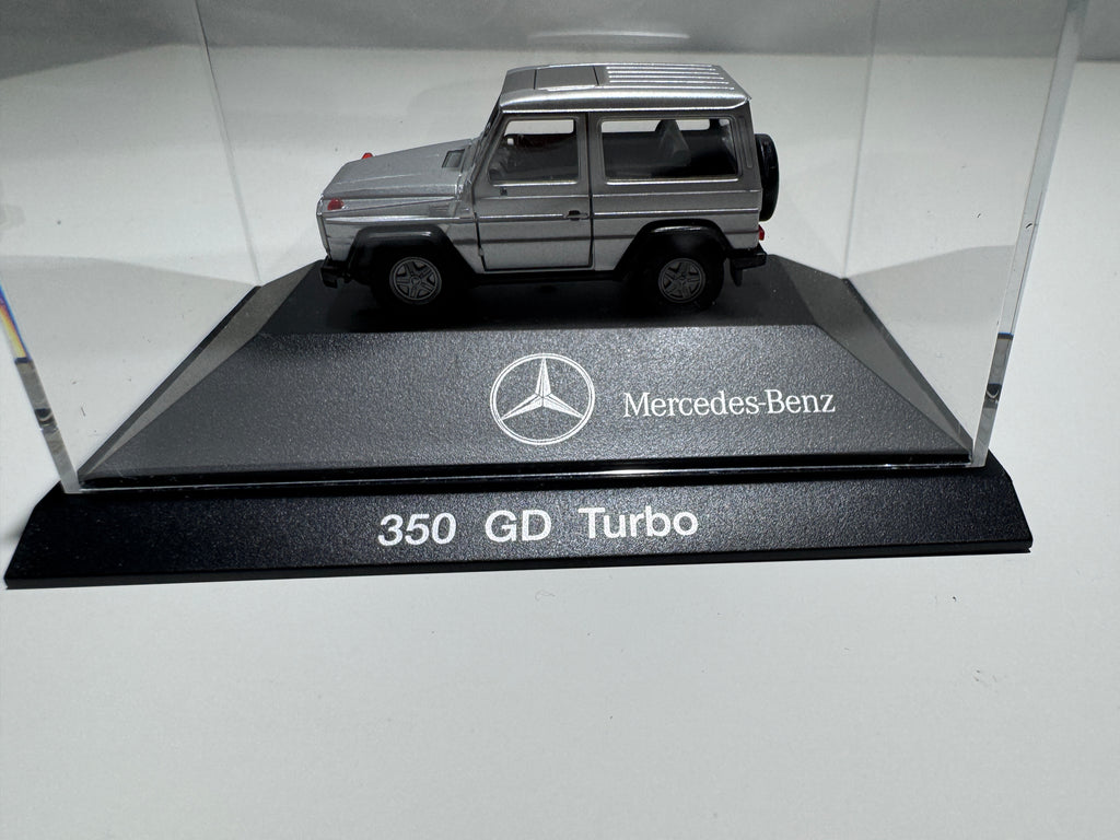 1:87 Herpa Händlermodelle Mercedes-Benz G-Klasse 350 GD Turbo Silber OVP #430