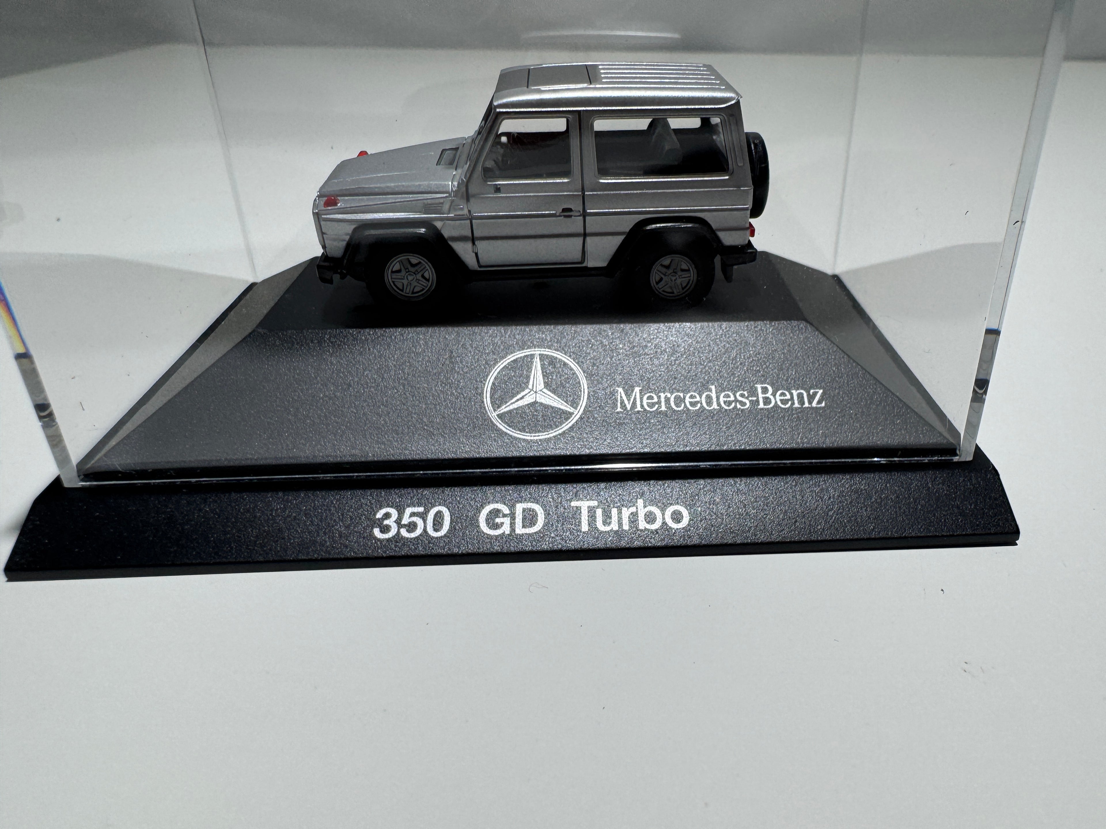 1:87 Herpa Händlermodelle Mercedes-Benz G-Klasse 350 GD Turbo Silber OVP #430