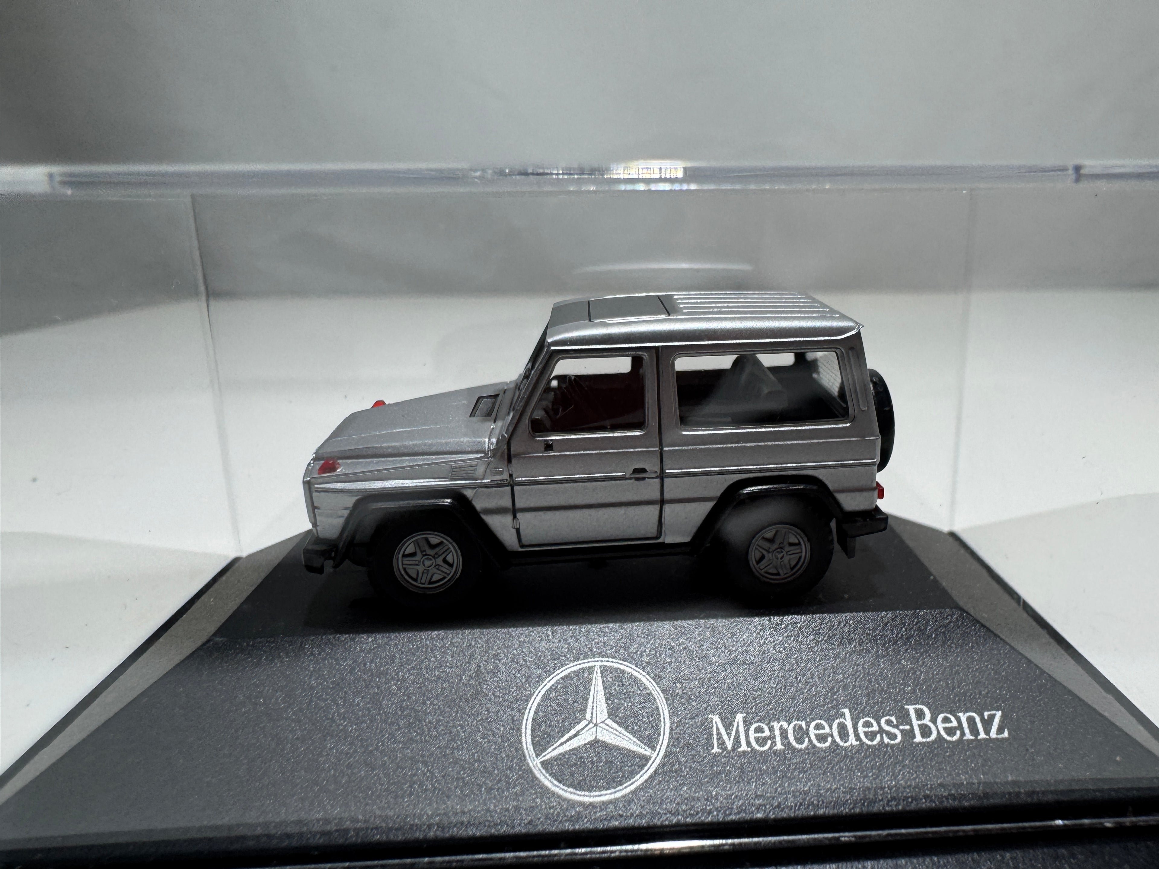 1:87 Herpa Händlermodelle Mercedes-Benz G-Klasse 350 GD Turbo Silber OVP #430