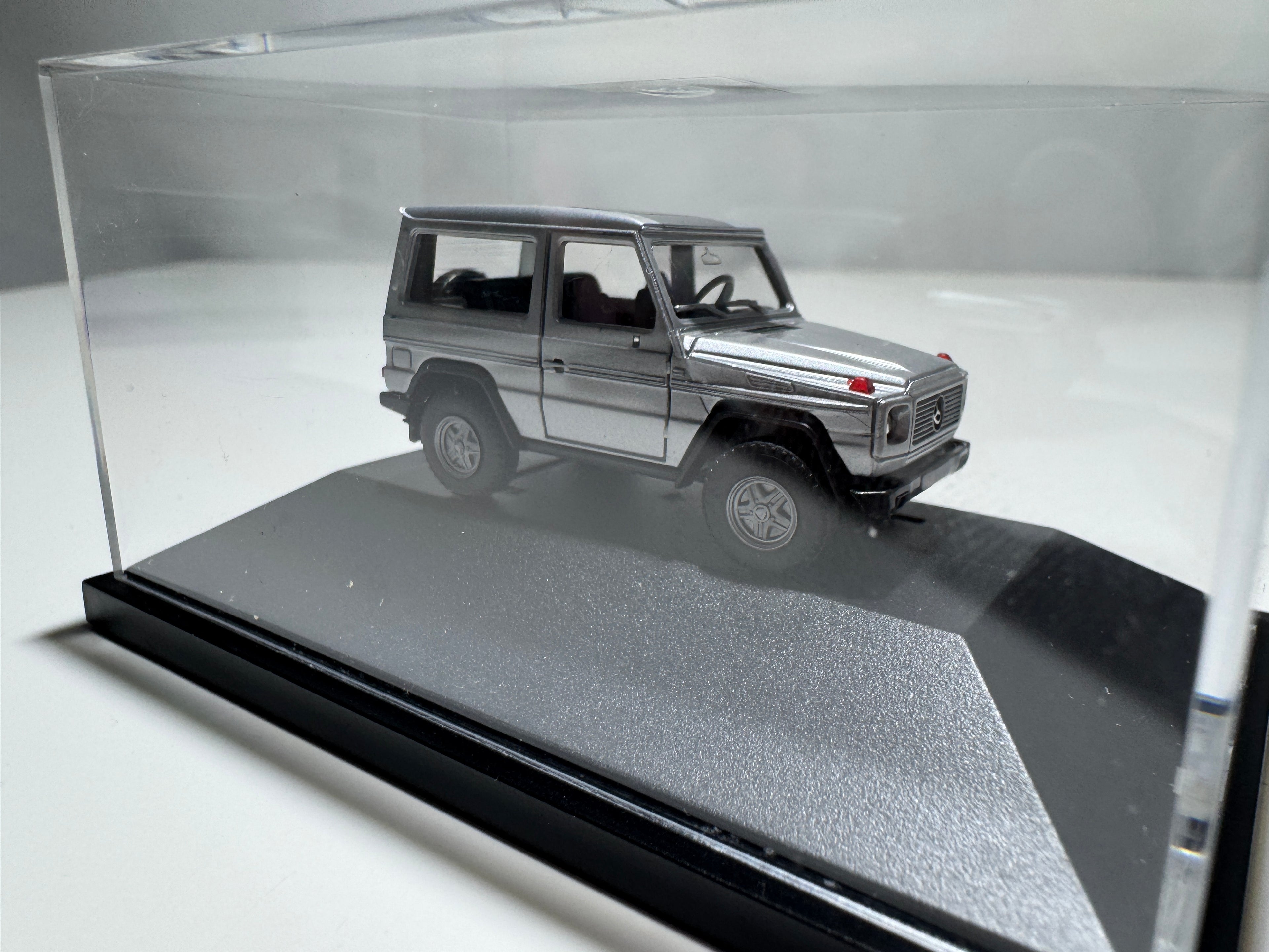 1:87 Herpa Händlermodelle Mercedes-Benz G-Klasse 350 GD Turbo Silber OVP #430