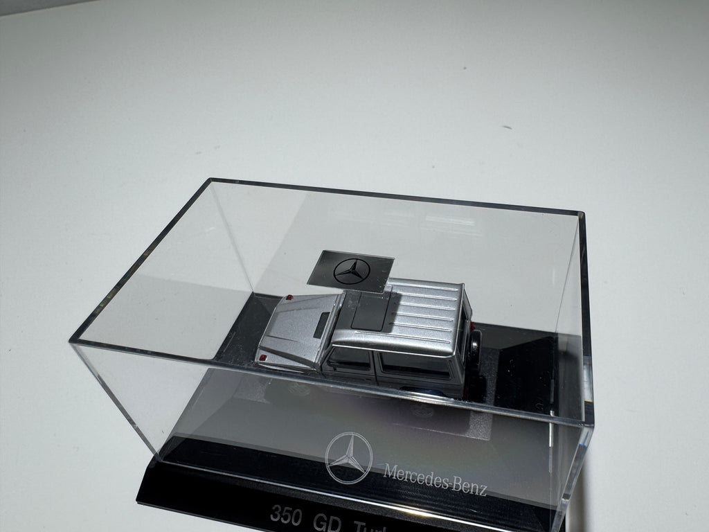 1:87 Herpa Händlermodelle Mercedes-Benz G-Klasse 350 GD Turbo Silber OVP #430