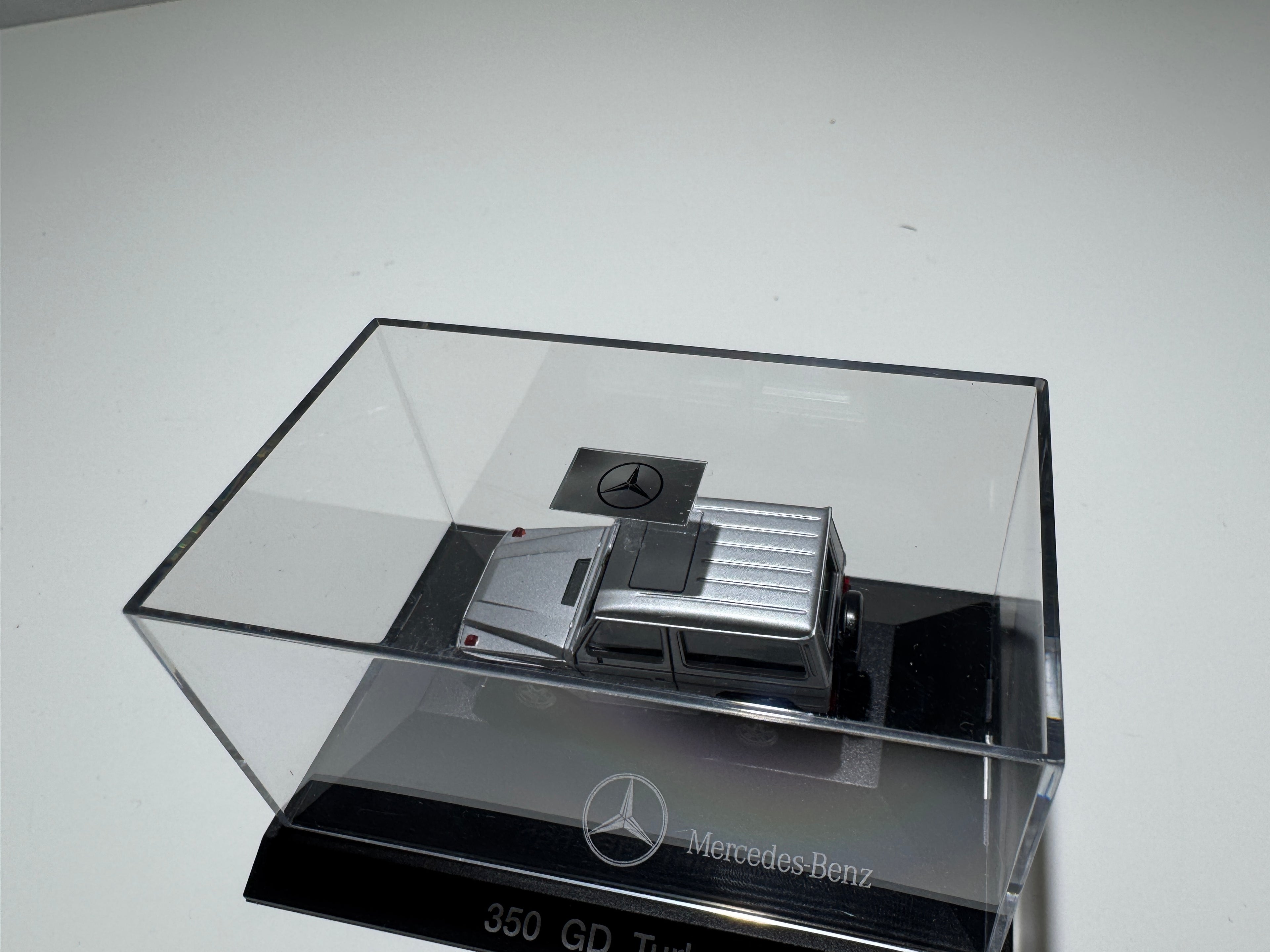 1:87 Herpa Händlermodelle Mercedes-Benz G-Klasse 350 GD Turbo Silber OVP #430