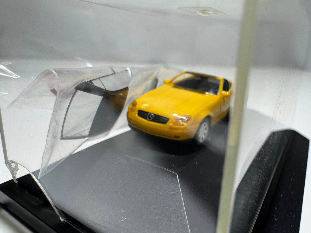 1:87 Herpa Mercedes-Benz SLK 230 R170 Gelb mit Hardtop OVP #435