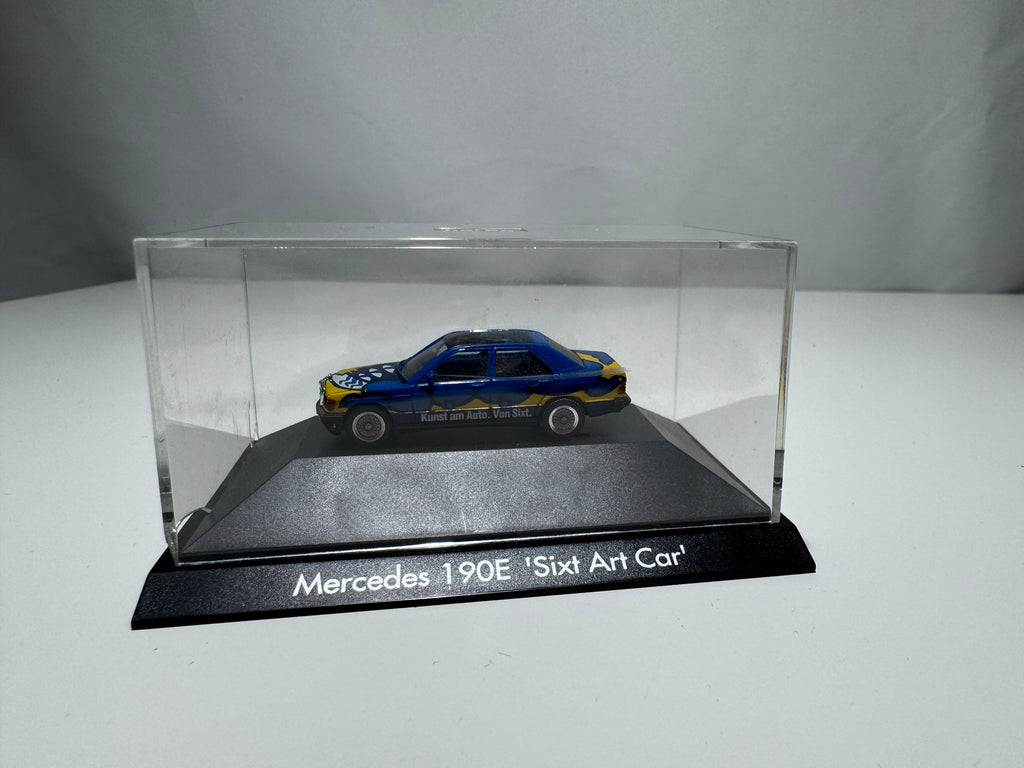1:87 Herpa Mercedes-Benz E-Klasse 190E Sixt Art Car Blau OVP #451