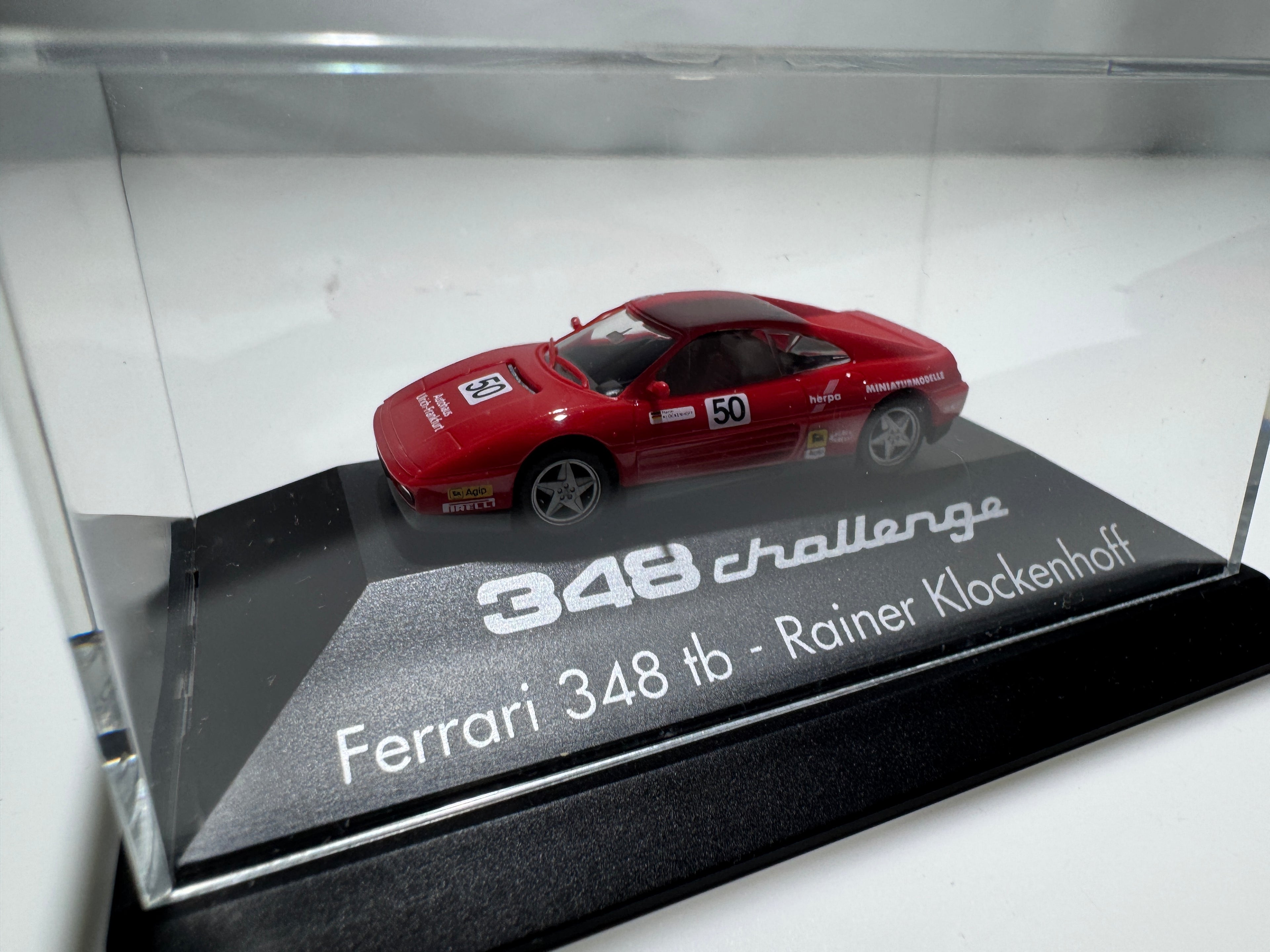 1:87 Herpa Ferrari 348 Challenge TB -R. Klockenhoff OVP #452