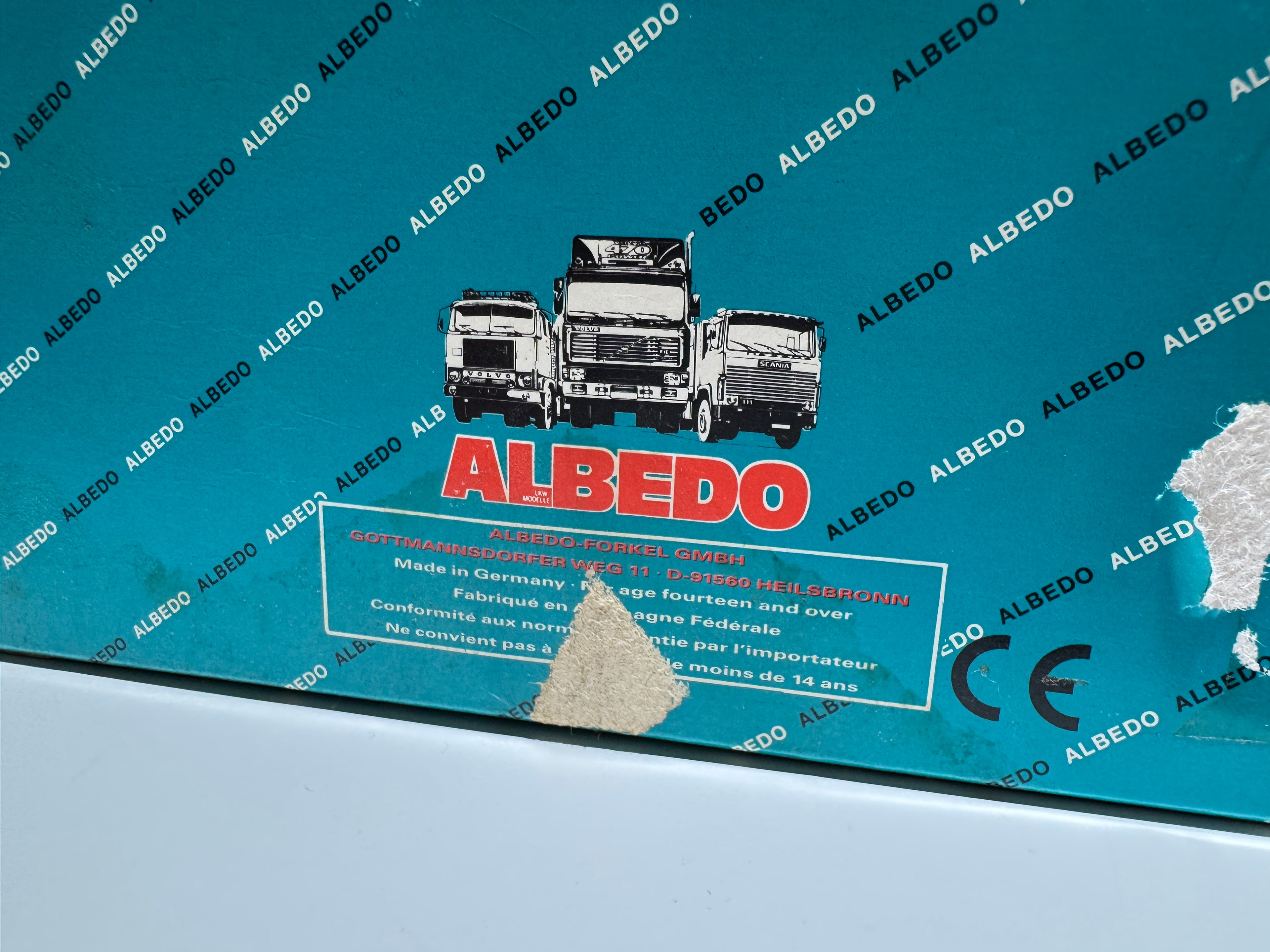 1:87 Albedo Mercedes Tandem LKW Jever Weiß-Grün Neu OVP #482