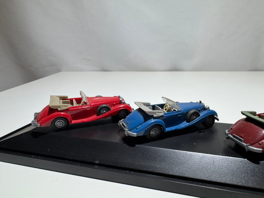 1:87 Wiking Mercedes-Benz 540K 4STK Sammlung mit Display #483