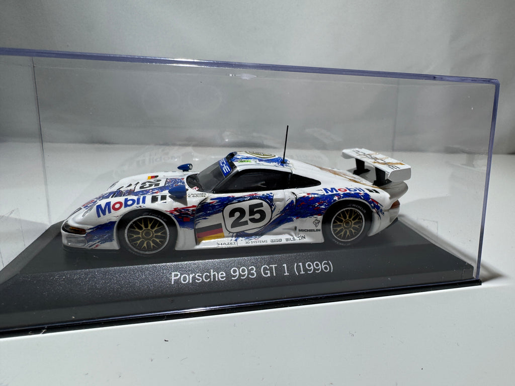 1:43 MiniChamps Porsche 993 GT1 1996 Weiß Neu OVP #492