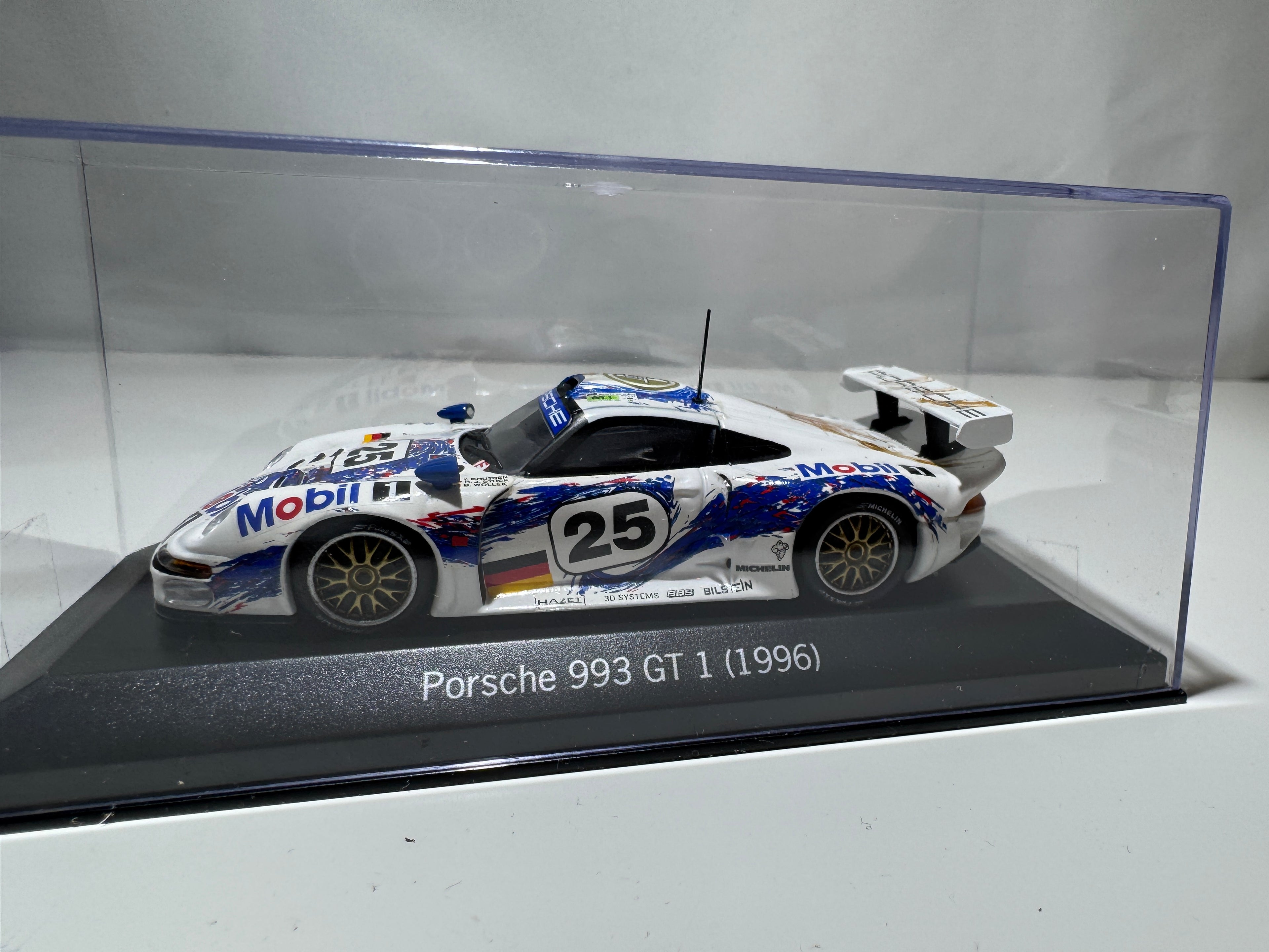 1:43 MiniChamps Porsche 993 GT1 1996 Weiß Neu OVP #492