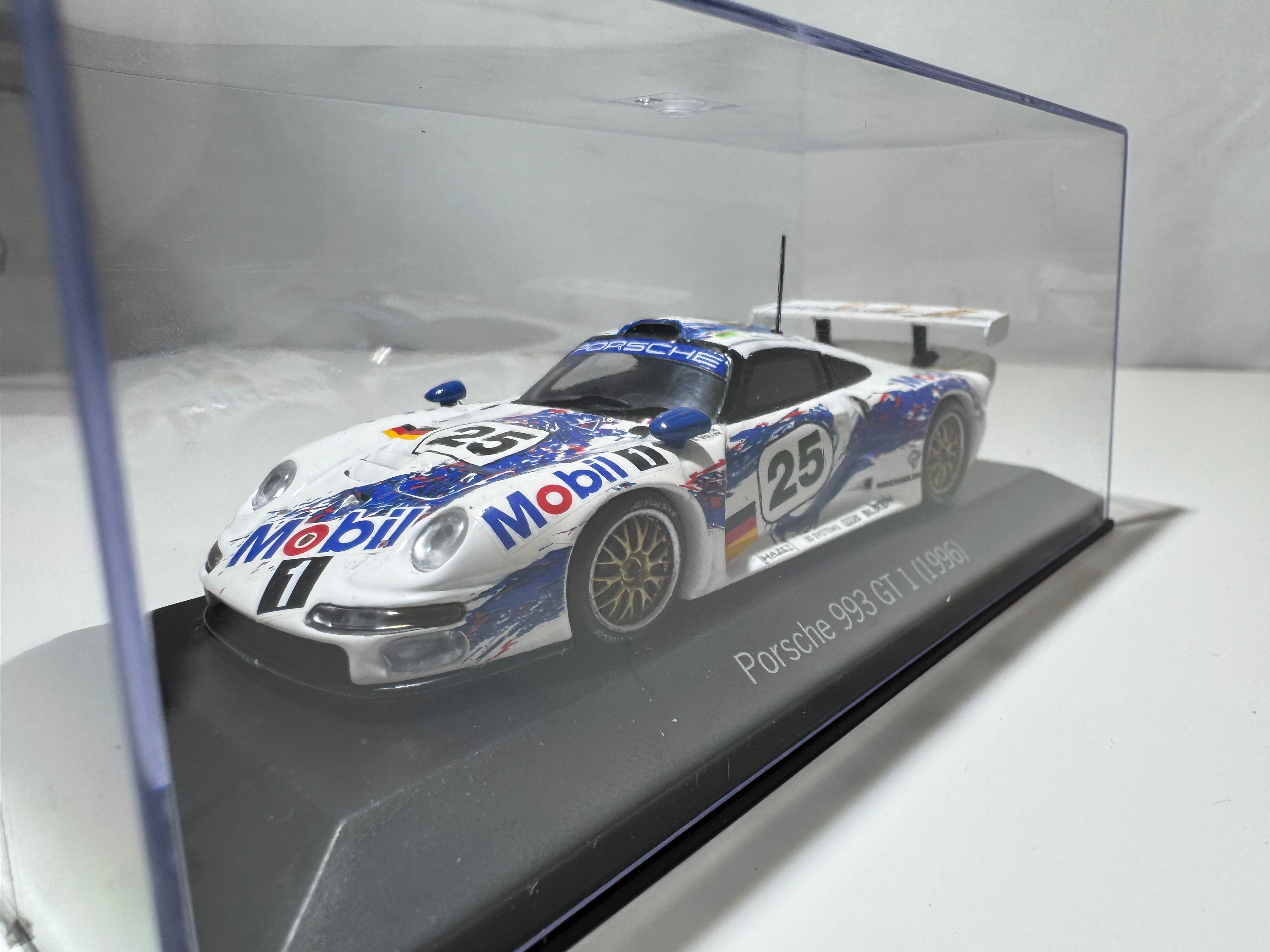 1:43 MiniChamps Porsche 993 GT1 1996 Weiß Neu OVP #492