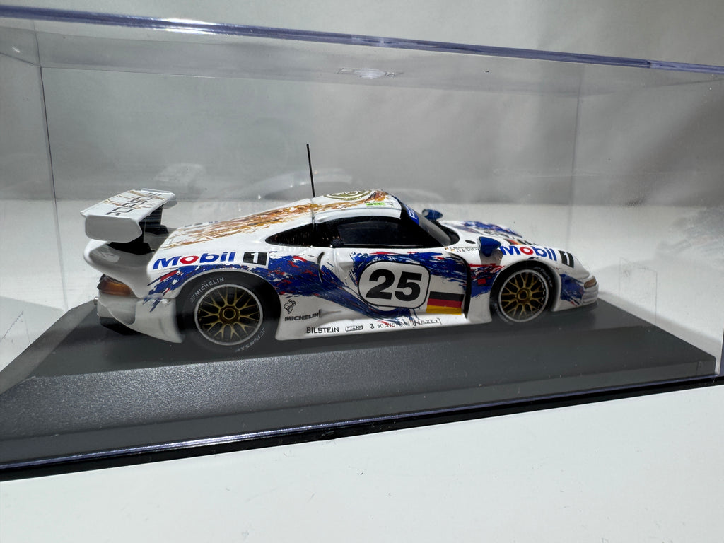 1:43 MiniChamps Porsche 993 GT1 1996 Weiß Neu OVP #492